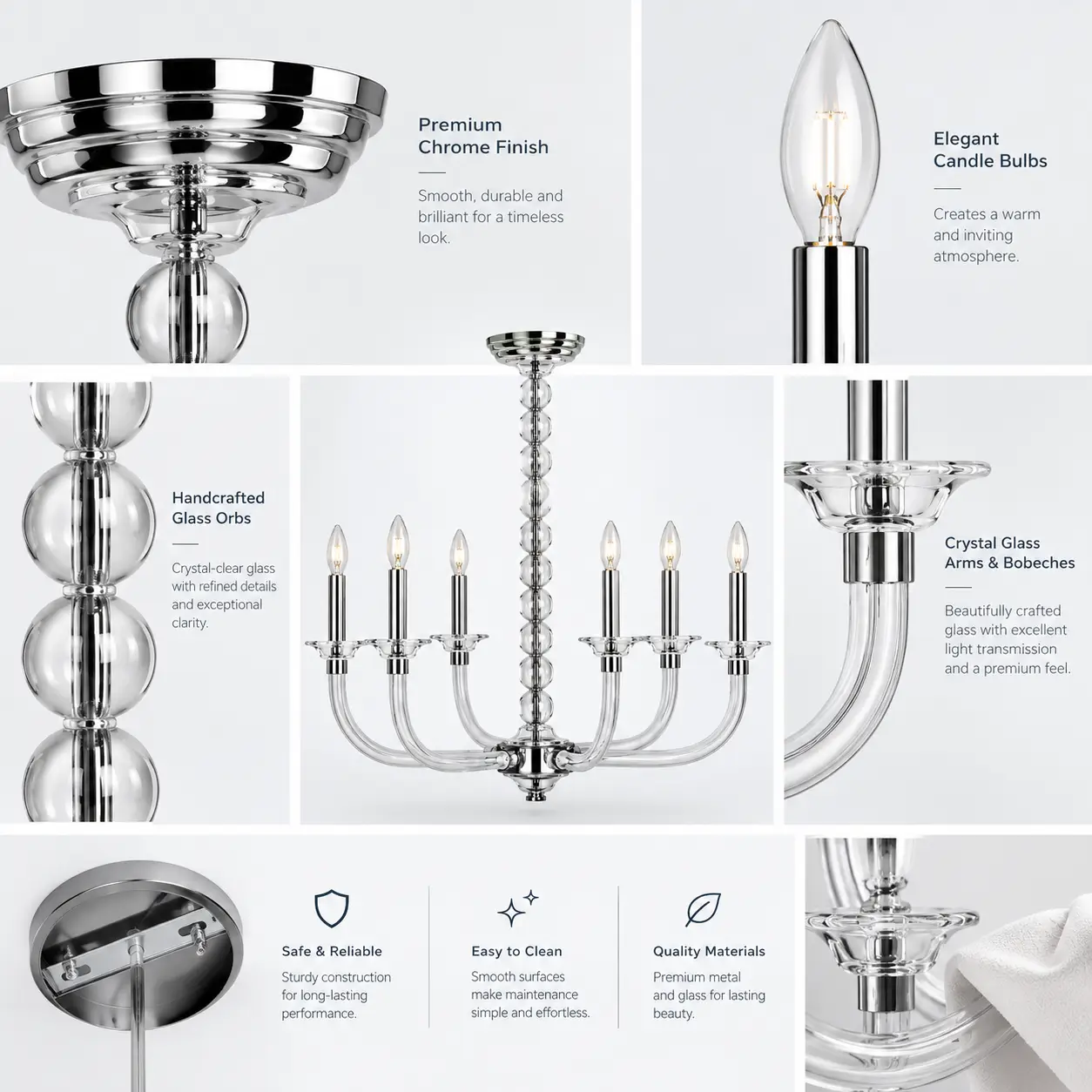 Crystal-Orbitesse-6-Light-Semi-Flush-Chandelier-2 Crystal-Orbitesse-6-Light-Semi-Flush-Chandelier-2