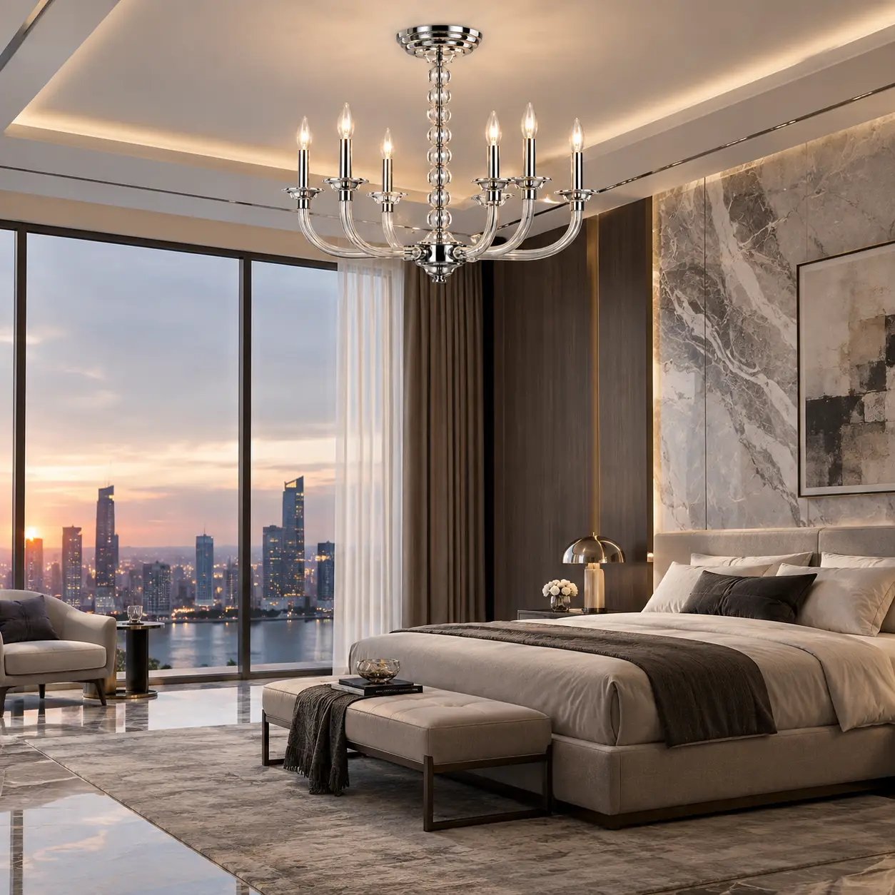 Crystal-Orbitesse-6-Light-Semi-Flush-Chandelier-Modern-Luxury-Urban-Penthouse-Suites Crystal-Orbitesse-6-Light-Semi-Flush-Chandelier-Modern-Luxury-Urban-Penthouse-Suites