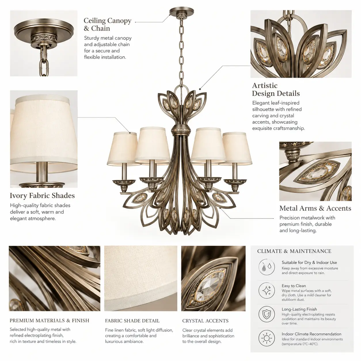 Elysara-6-Light-Art-Deco-Metal-Chandelier-2 Elysara-6-Light-Art-Deco-Metal-Chandelier-2