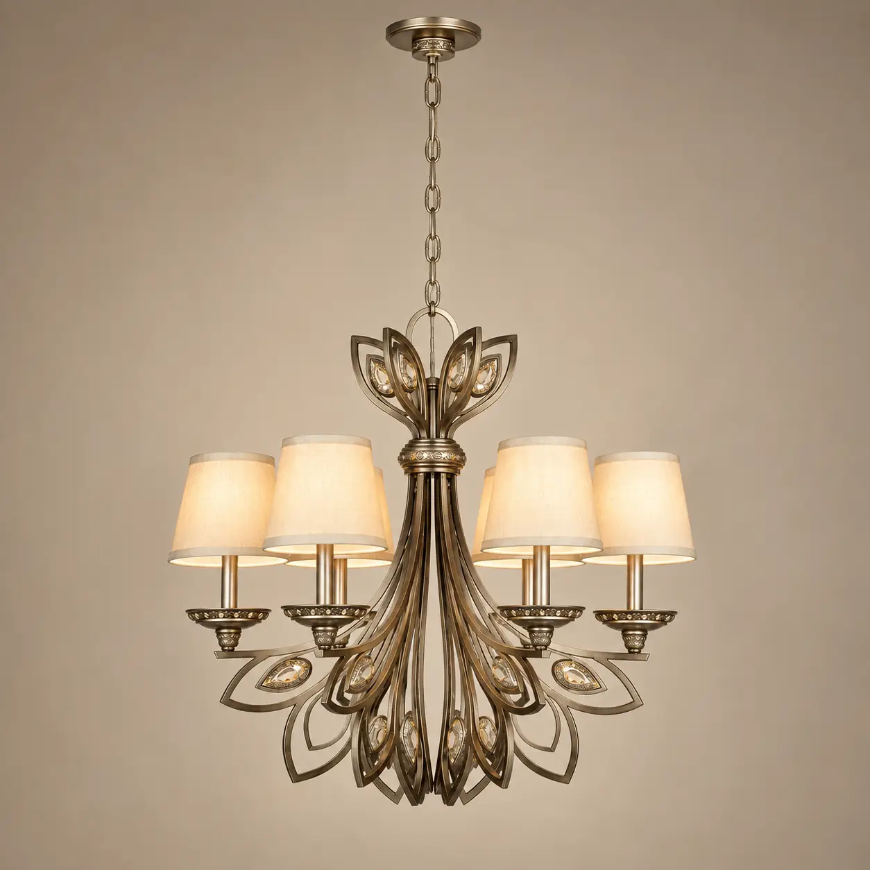 Elysara-6-Light-Art-Deco-Metal-Chandelier-3 Elysara-6-Light-Art-Deco-Metal-Chandelier-3