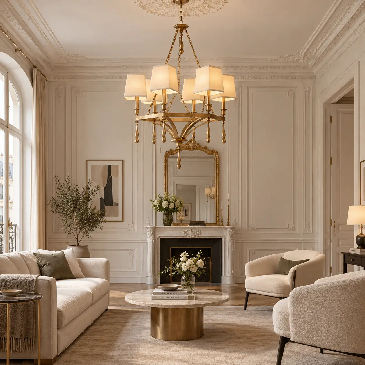Evelyn-6-Light-Chandelier-in-Antique-Champagne-Gold-Finish-French-Modern-Parisian-Elegant-Living Evelyn-6-Light-Chandelier-in-Antique-Champagne-Gold-Finish-French-Modern-Parisian-Elegant-Living