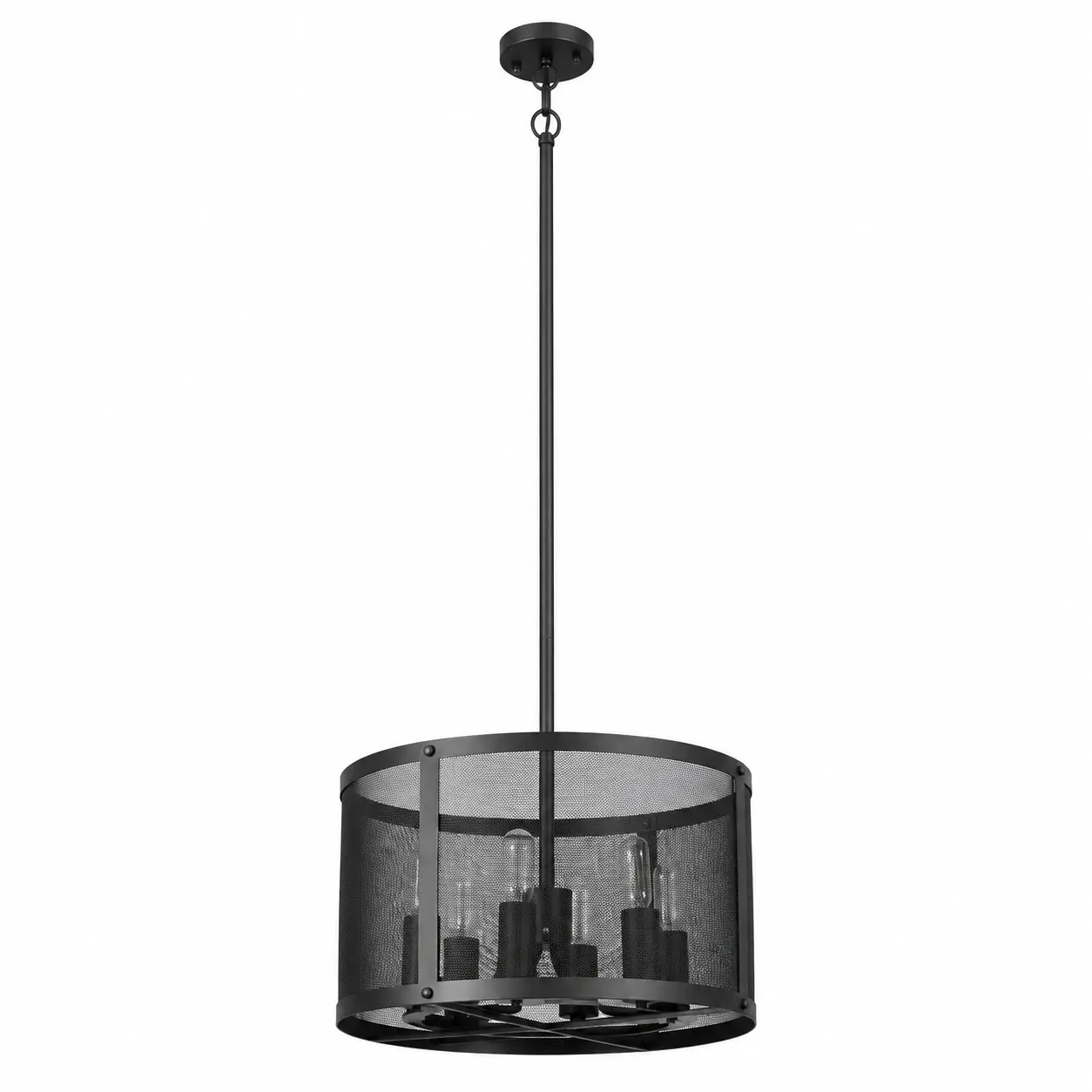 Factory-Loft-6-Light-Industrial-Drum-Pendant-1 Factory-Loft-6-Light-Industrial-Drum-Pendant-1