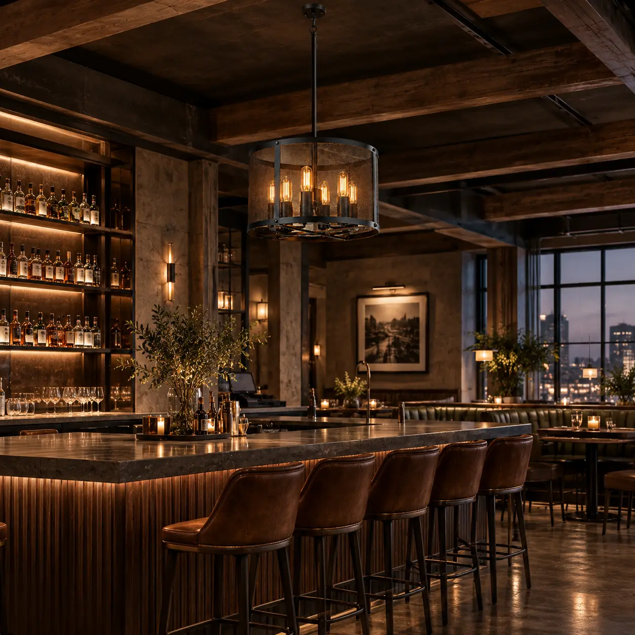 Factory-Loft-6-Light-Industrial-Drum-Pendant-Hospitality-Bar-Gastro-Lounge Factory-Loft-6-Light-Industrial-Drum-Pendant-Hospitality-Bar-Gastro-Lounge