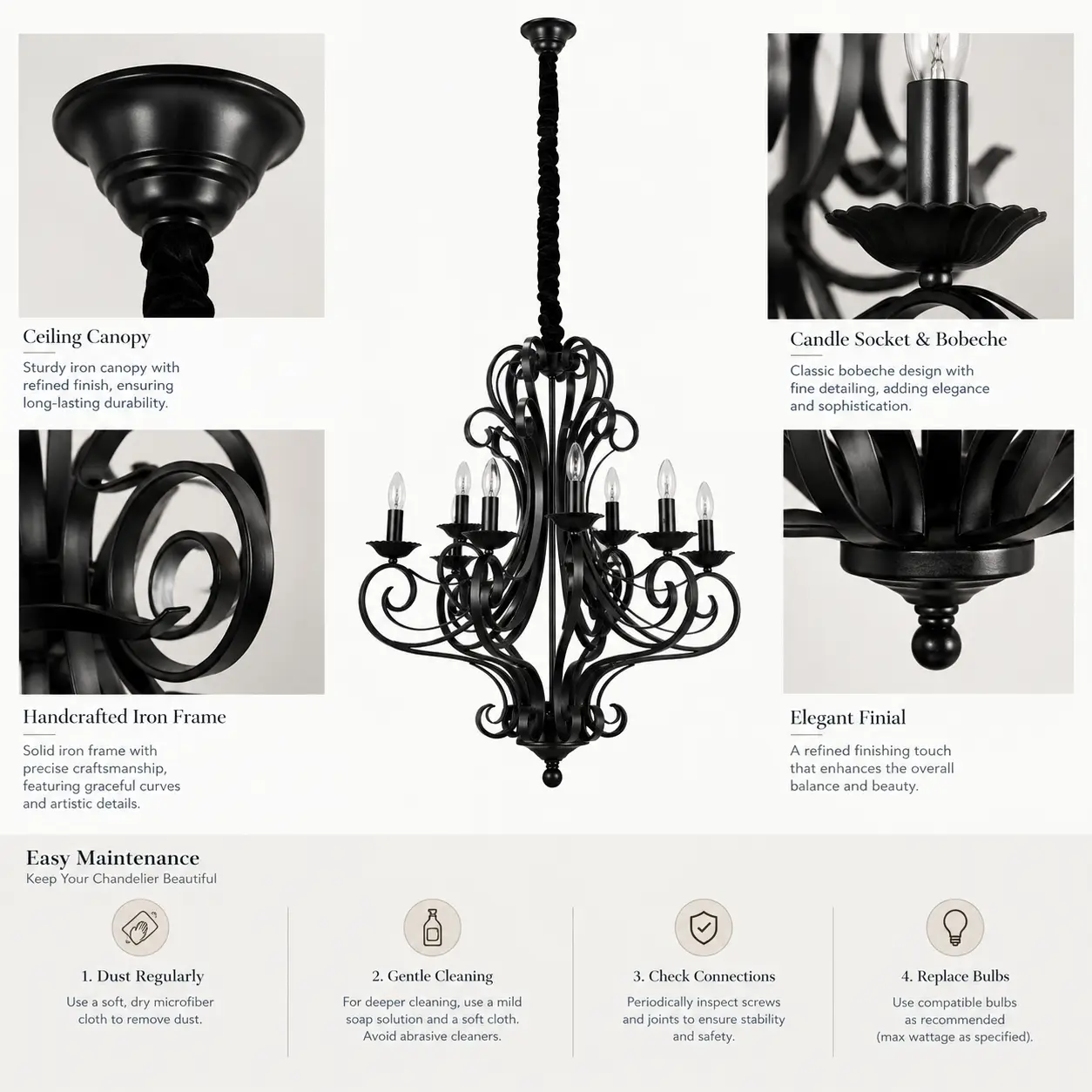 Ferrara-9-Light-Two-Tier-Iron-Chandelier-in-Antique-Black-Iron-Finish-2 Ferrara-9-Light-Two-Tier-Iron-Chandelier-in-Antique-Black-Iron-Finish-2