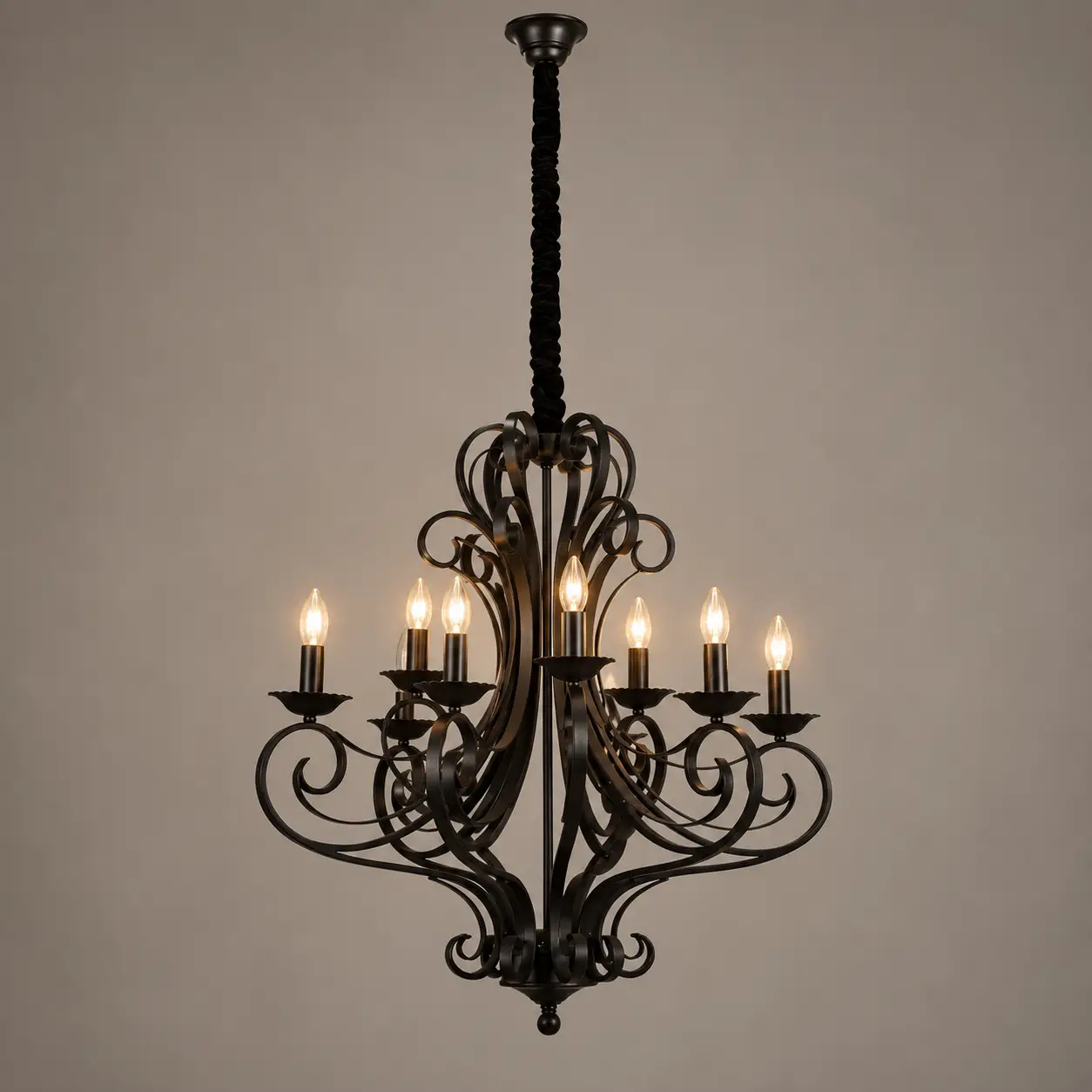 Ferrara-9-Light-Two-Tier-Iron-Chandelier-in-Antique-Black-Iron-Finish-3 Ferrara-9-Light-Two-Tier-Iron-Chandelier-in-Antique-Black-Iron-Finish-3
