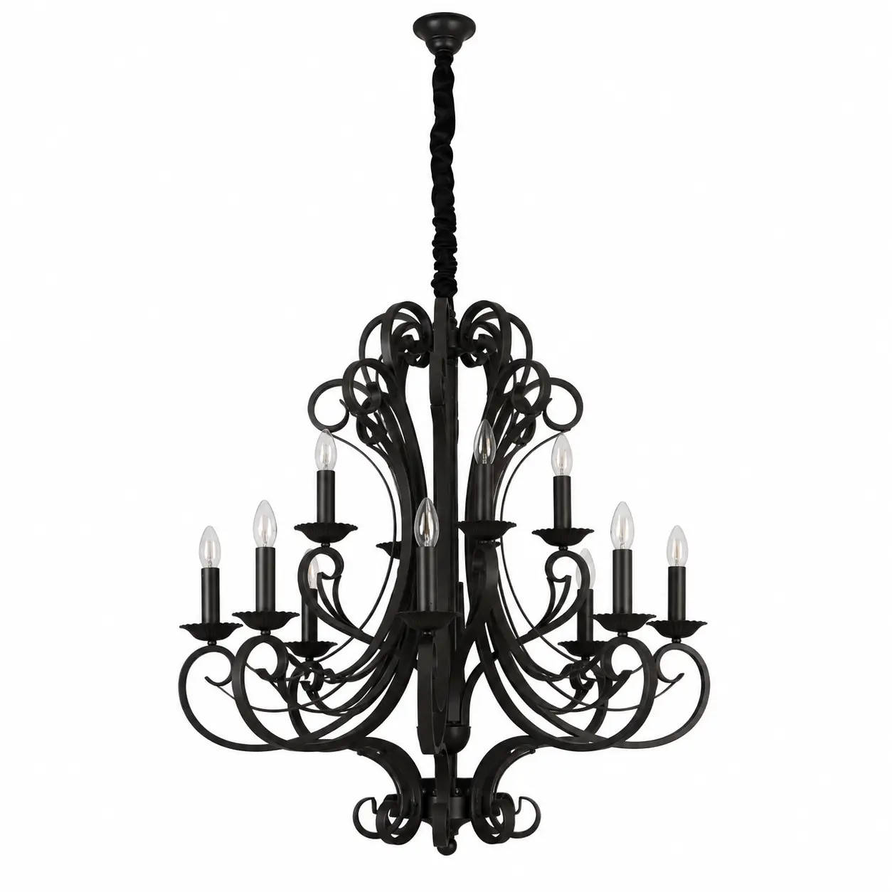 Ferrara-Classic-12-Light-Two-Tier-Iron-Chandelier-in-Antique-Black-Iron-Finish-1 Ferrara-Classic-12-Light-Two-Tier-Iron-Chandelier-in-Antique-Black-Iron-Finish-1
