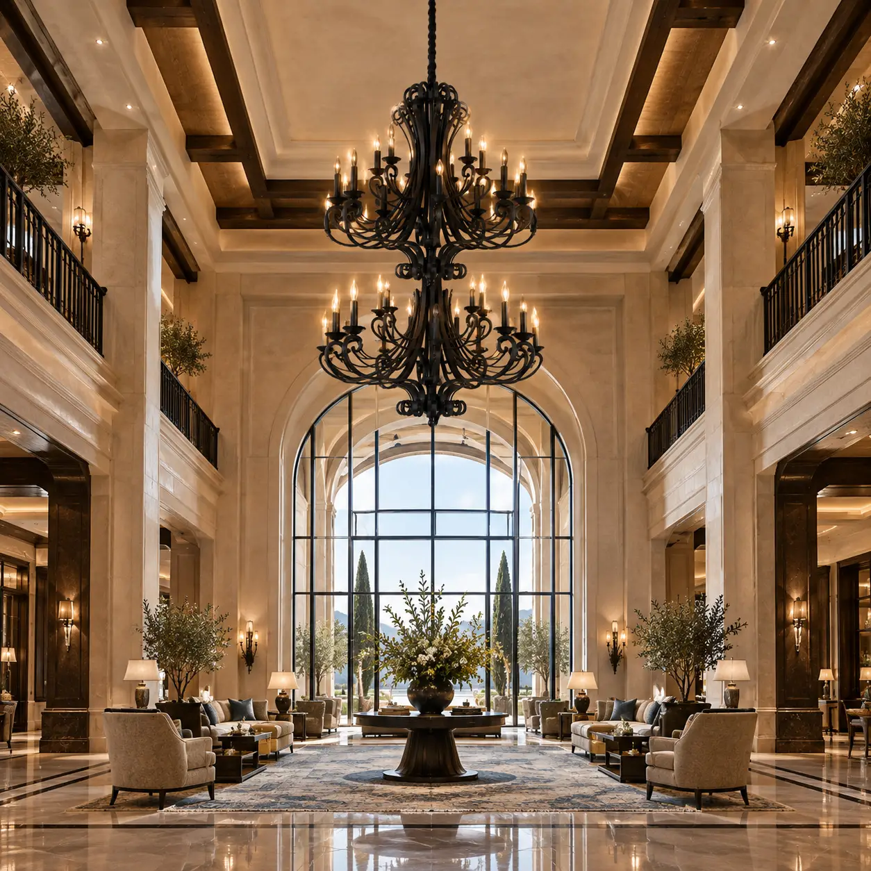Ferrara-Grand-18-Light-Two-Tier-Iron-Chandelier-in-Antique-Black-Iron-Finish-Luxury-Hospitality-Commercial-Atriums Ferrara-Grand-18-Light-Two-Tier-Iron-Chandelier-in-Antique-Black-Iron-Finish-Luxury-Hospitality-Commercial-Atriums