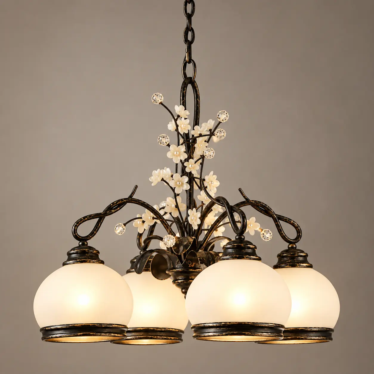 Floral-Haven-4-Light-Bespoke-Chandelier-3 Floral-Haven-4-Light-Bespoke-Chandelier-3
