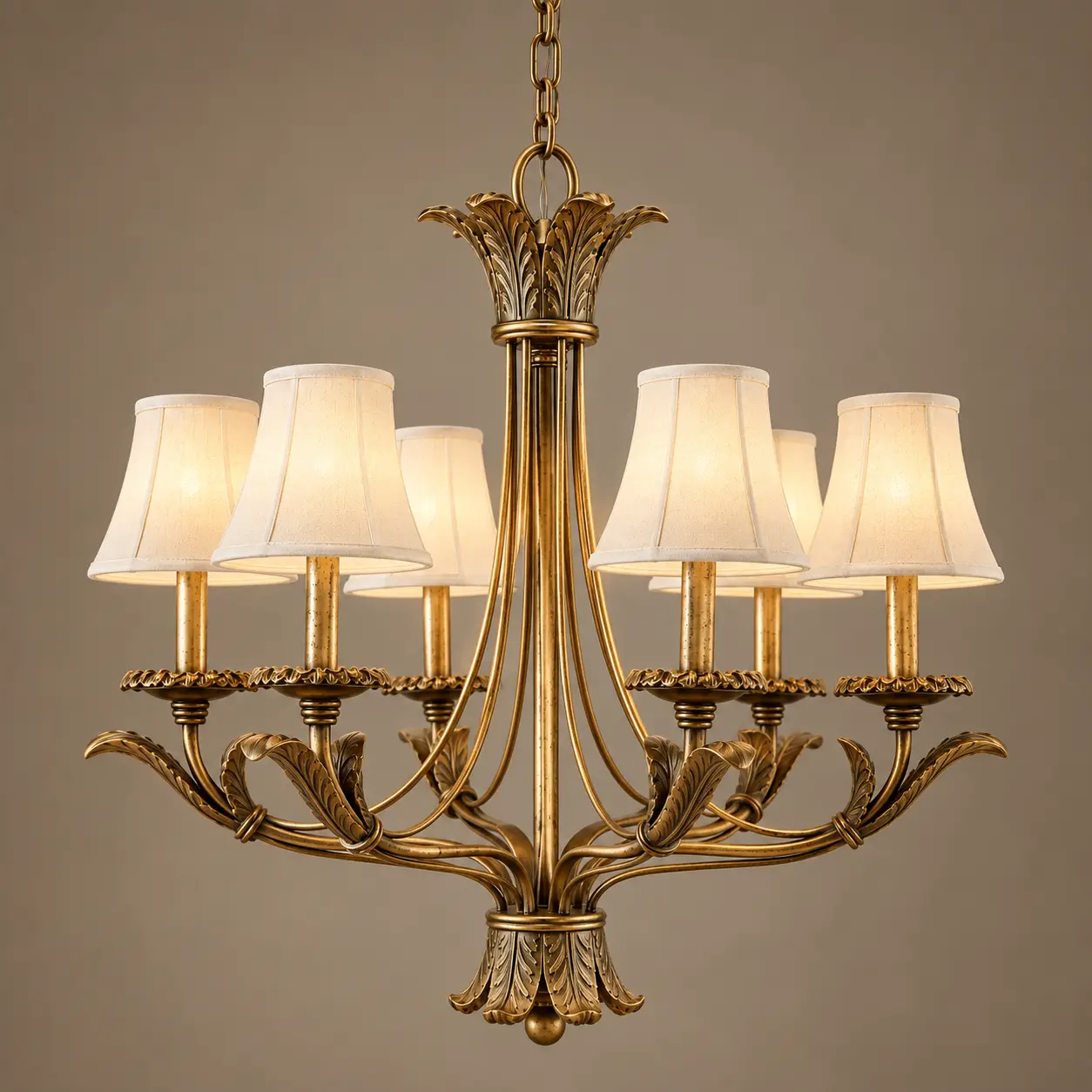 Florentine-6-Light-Handcrafted-Metal-Chandelier-in-Antique-Champagne-Gold-Finish-3 Florentine-6-Light-Handcrafted-Metal-Chandelier-in-Antique-Champagne-Gold-Finish-3