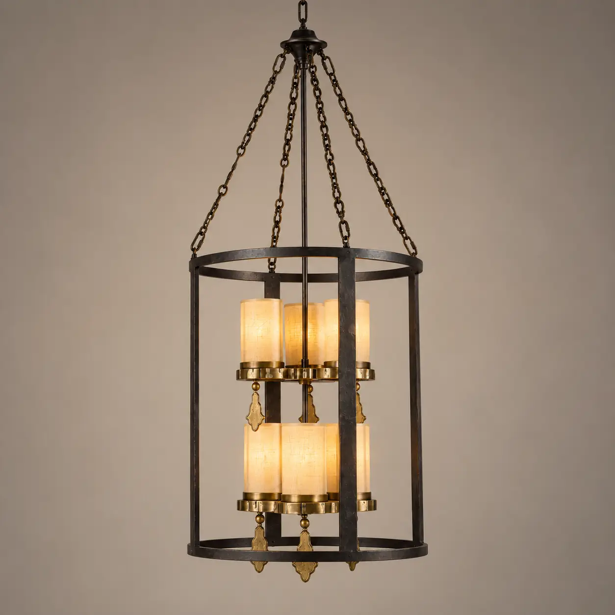 Forge-Flame-2-Tier-6-Light-Lantern-Chandelier-3 Forge-Flame-2-Tier-6-Light-Lantern-Chandelier-3