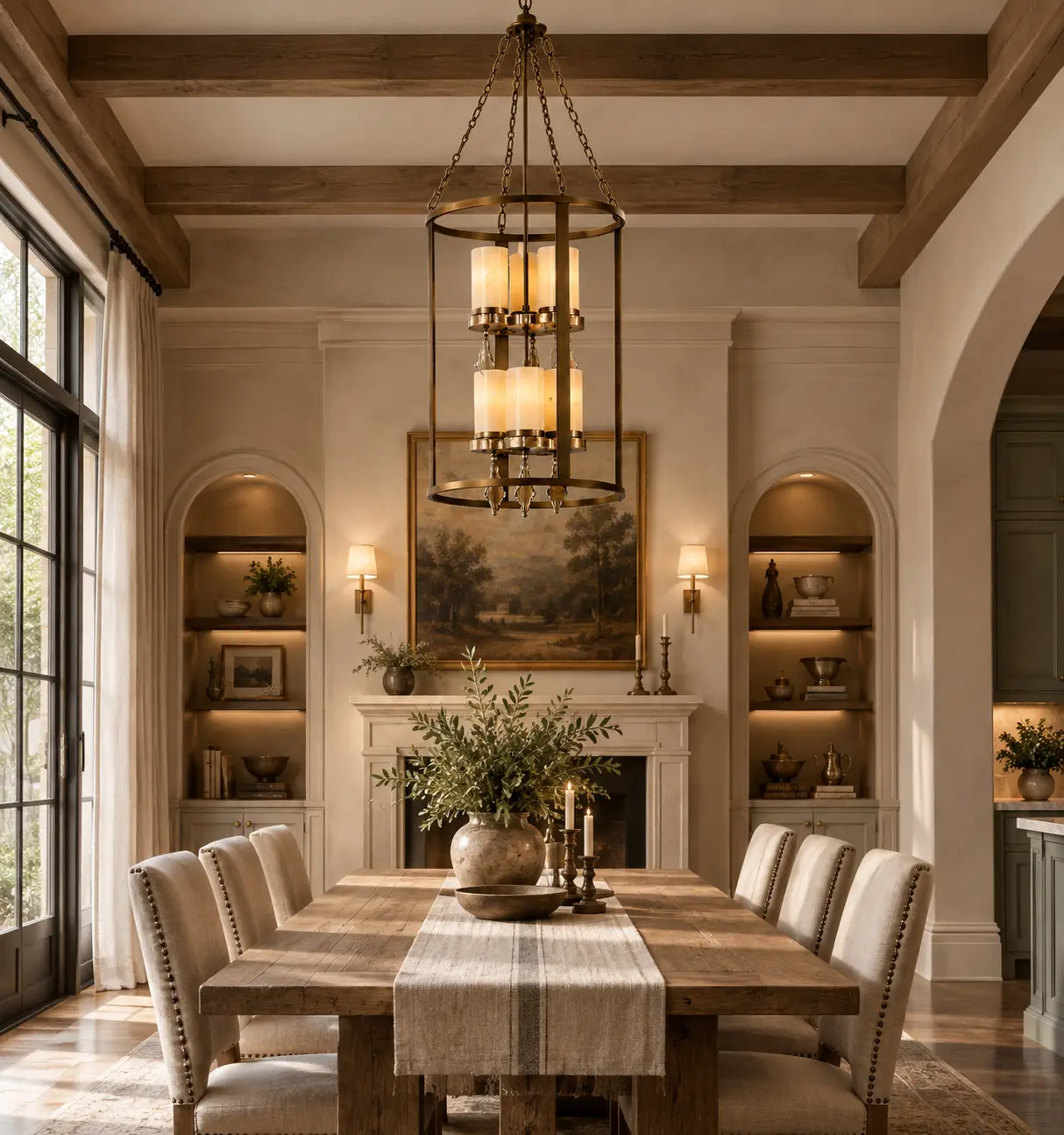Forge-Flame-2-Tier-6-Light-Lantern-Chandelier-Modern-Farmhouse-Neoclassical-Dining Forge-Flame-2-Tier-6-Light-Lantern-Chandelier-Modern-Farmhouse-Neoclassical-Dining