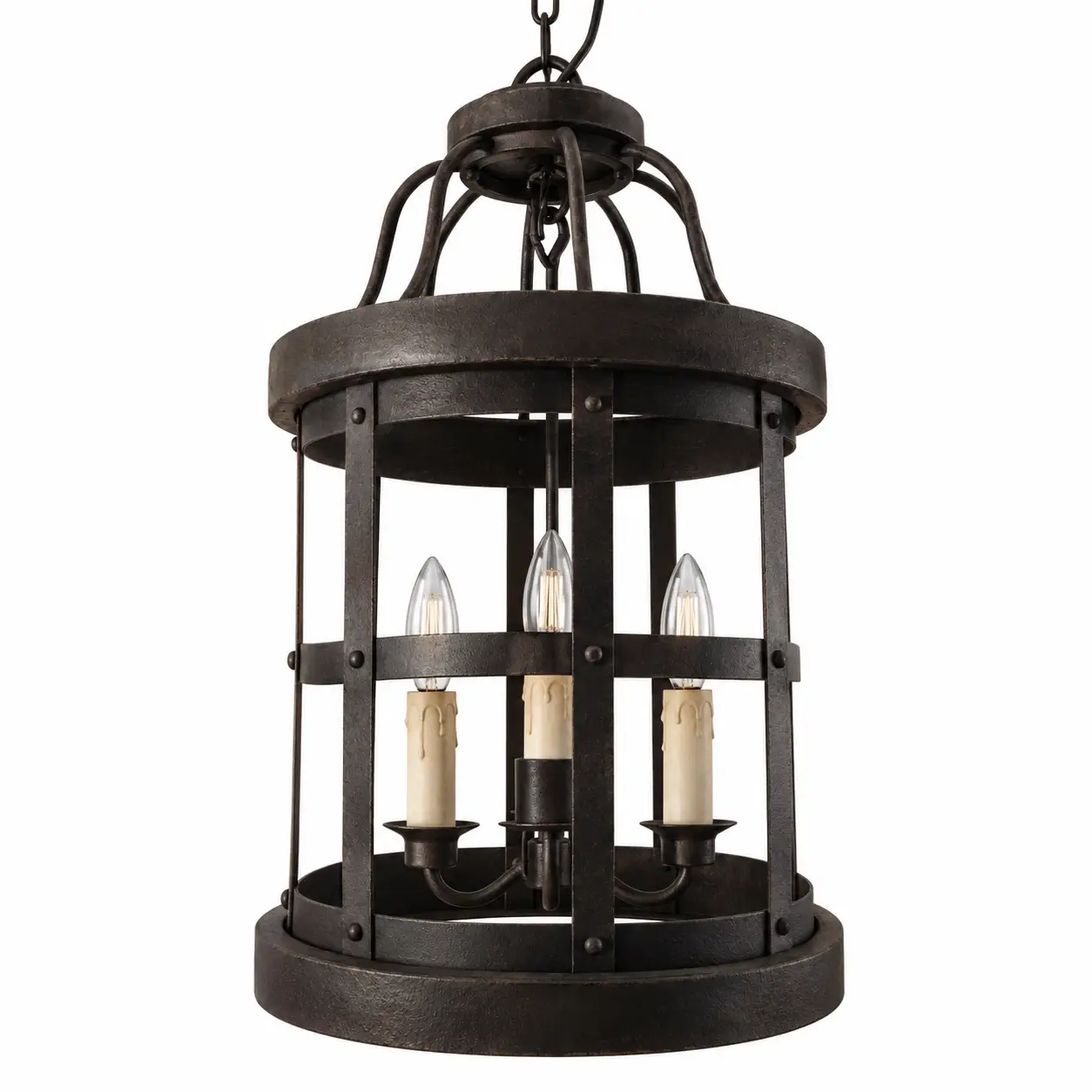 Forged-Foundry-3-Light-Rustic-Iron-Cage-Pendant-1 Forged-Foundry-3-Light-Rustic-Iron-Cage-Pendant-1