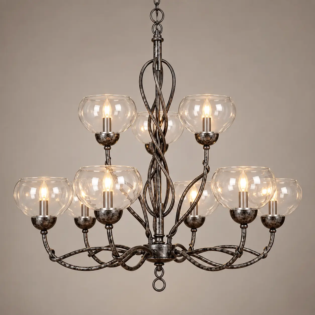 Grand-Forged-Elegance-9-Light-Tiered-Chandelier-3 Grand-Forged-Elegance-9-Light-Tiered-Chandelier-3