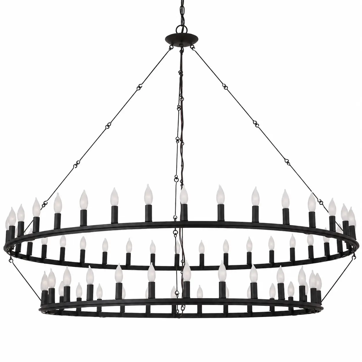 Grand-Roundel-Rustic-Modern-2-Tier-64-Light-Chandelier-1 Grand-Roundel-Rustic-Modern-2-Tier-64-Light-Chandelier-1