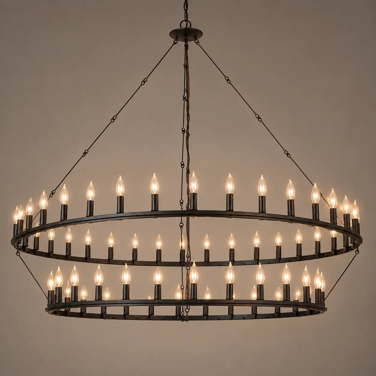 Grand-Roundel-Rustic-Modern-2-Tier-64-Light-Chandelier-3 Grand-Roundel-Rustic-Modern-2-Tier-64-Light-Chandelier-3