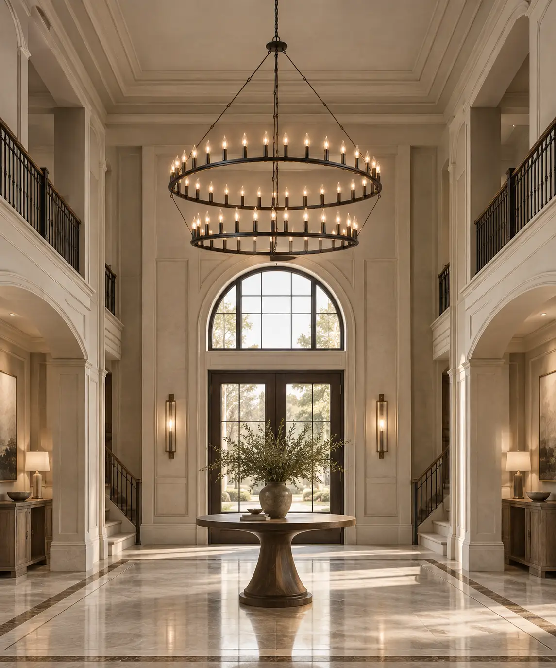 Contemporary Neoclassical Grand Foyer
