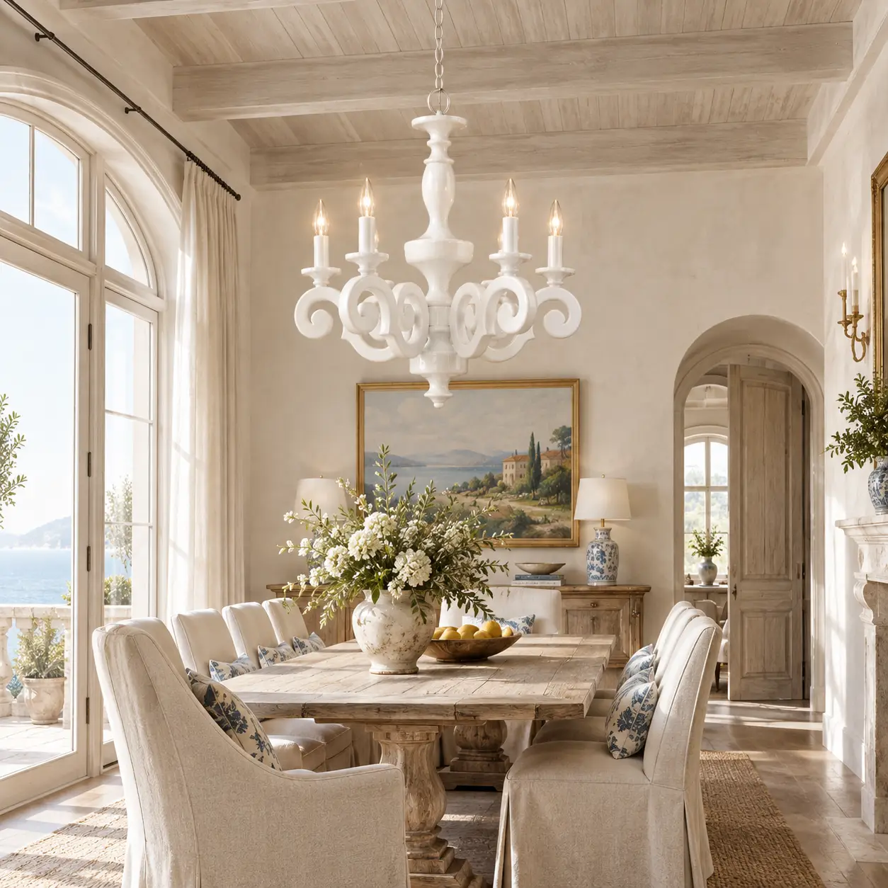 Grande-Scroll-White-6-Light-Chandelier-French-Country-Coastal-Estate Grande-Scroll-White-6-Light-Chandelier-French-Country-Coastal-Estate
