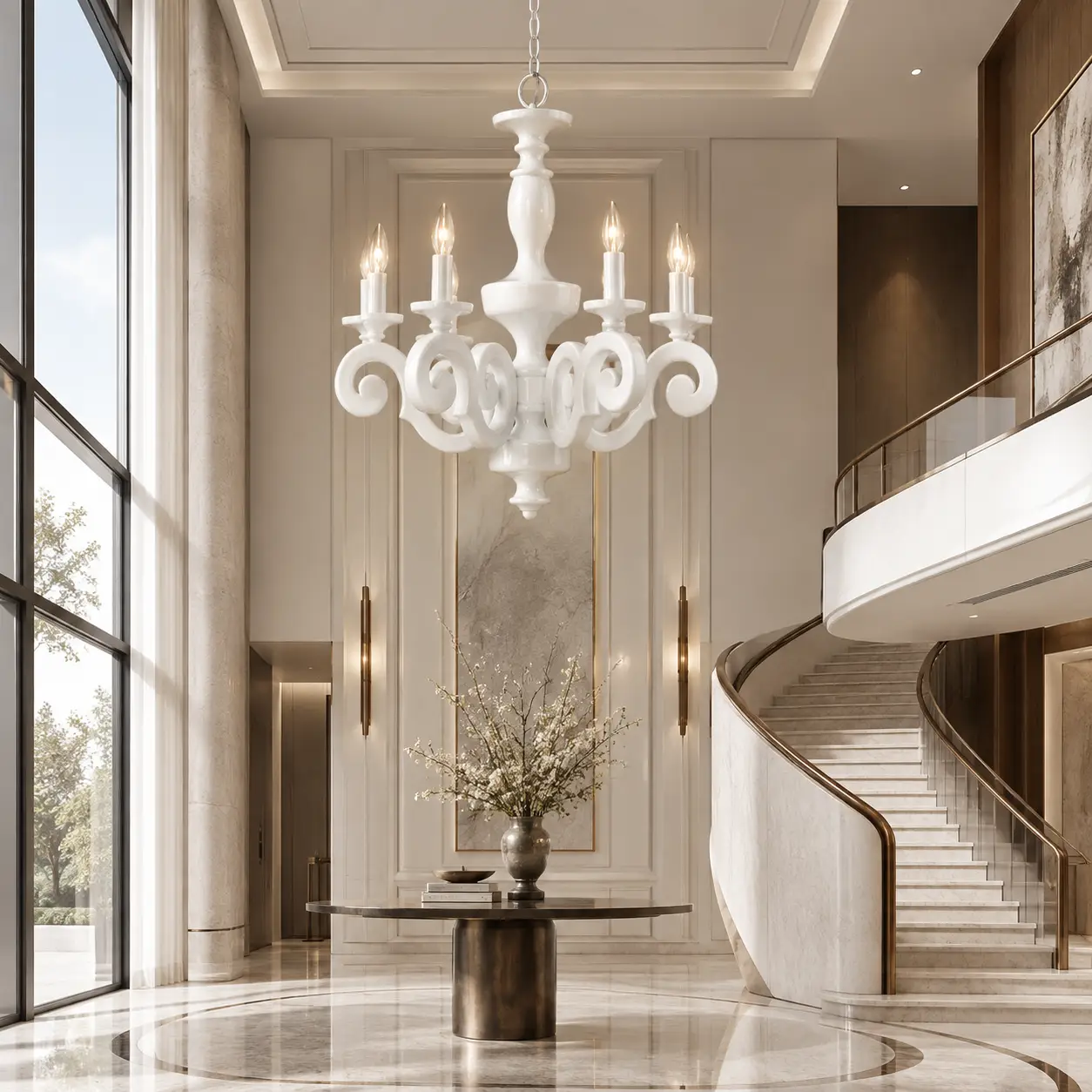 Grande-Scroll-White-6-Light-Chandelier-Modern-Luxury-Minimalist-High-Ceiling Grande-Scroll-White-6-Light-Chandelier-Modern-Luxury-Minimalist-High-Ceiling