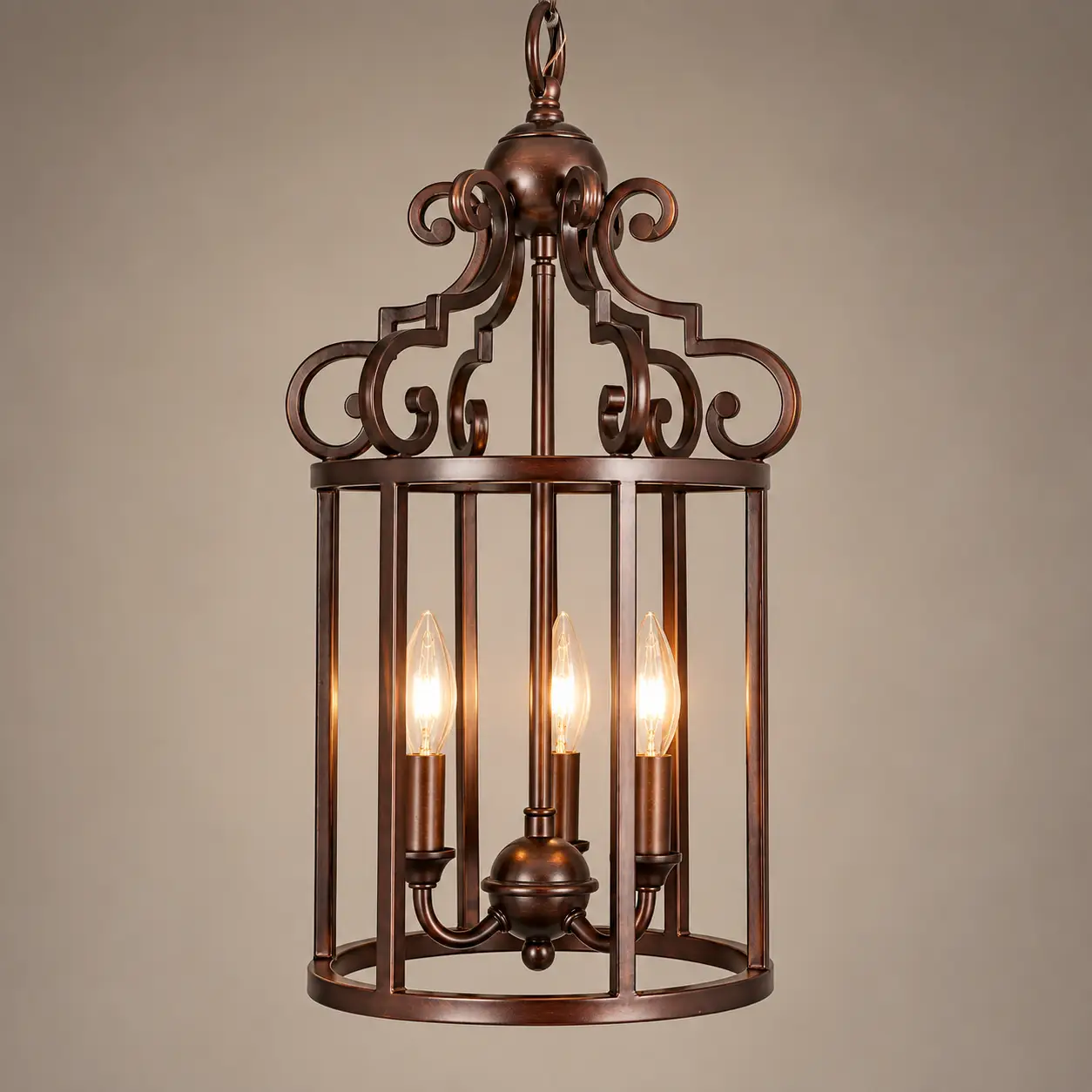 Hand-Rubbed-Bronze-3-Light-Lantern-Pendant-3 Hand-Rubbed-Bronze-3-Light-Lantern-Pendant-3
