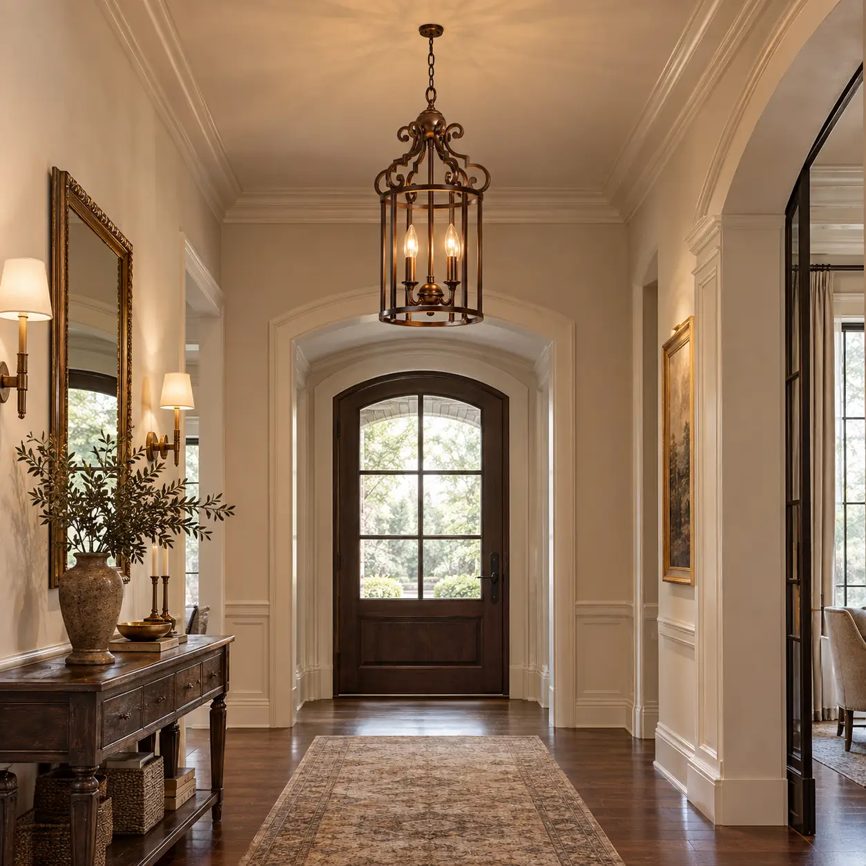 Hand-Rubbed-Bronze-3-Light-Lantern-Pendant-Classic-Entryway-Hospitality-Corridors Hand-Rubbed-Bronze-3-Light-Lantern-Pendant-Classic-Entryway-Hospitality-Corridors
