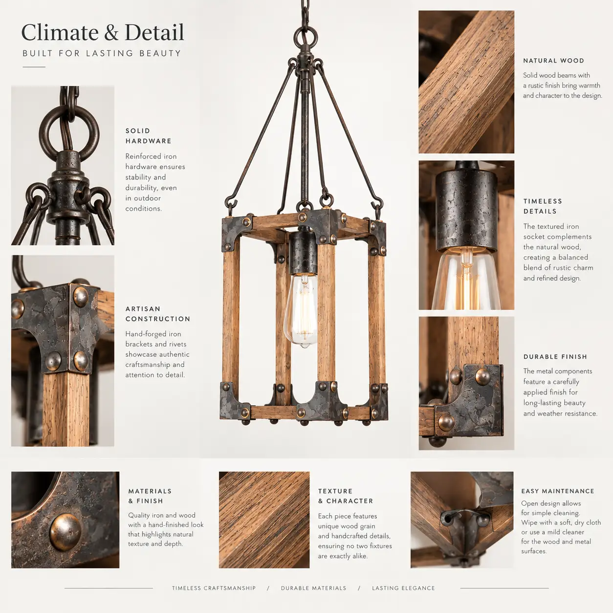 Heritage-Forged-1-Light-Rustic-Wood-Iron-Lantern-Pendant-2 Heritage-Forged-1-Light-Rustic-Wood-Iron-Lantern-Pendant-2