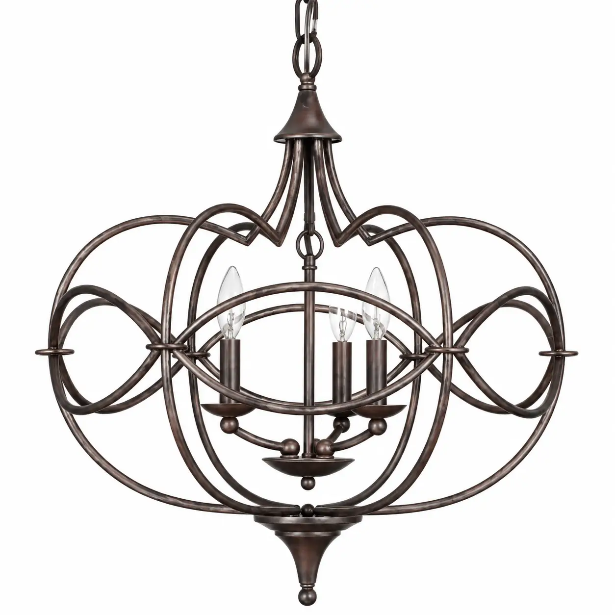 Infinity-Scroll-Transitional-3-Light-Oval-Chandelier-1 Infinity-Scroll-Transitional-3-Light-Oval-Chandelier-1