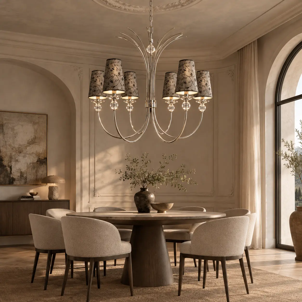 Lace-Bloom-6-Light-Contemporary-Chandelier-French-Minimalist-Contemporary-Villa Lace-Bloom-6-Light-Contemporary-Chandelier-French-Minimalist-Contemporary-Villa