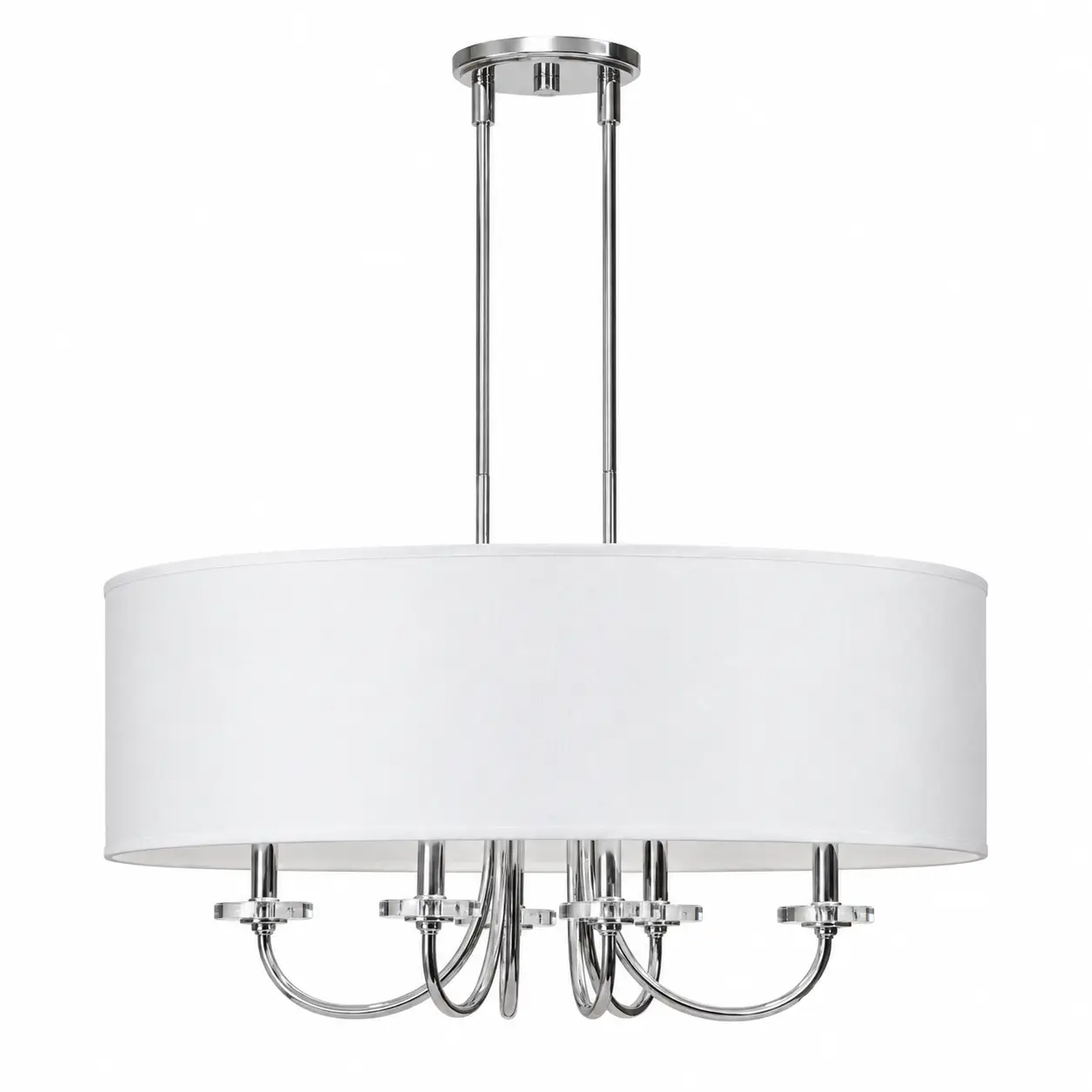 Lumiere-Chic-Contemporary-Chrome-Fabric-6-Light-Linear-Pendant-1 Lumiere-Chic-Contemporary-Chrome-Fabric-6-Light-Linear-Pendant-1