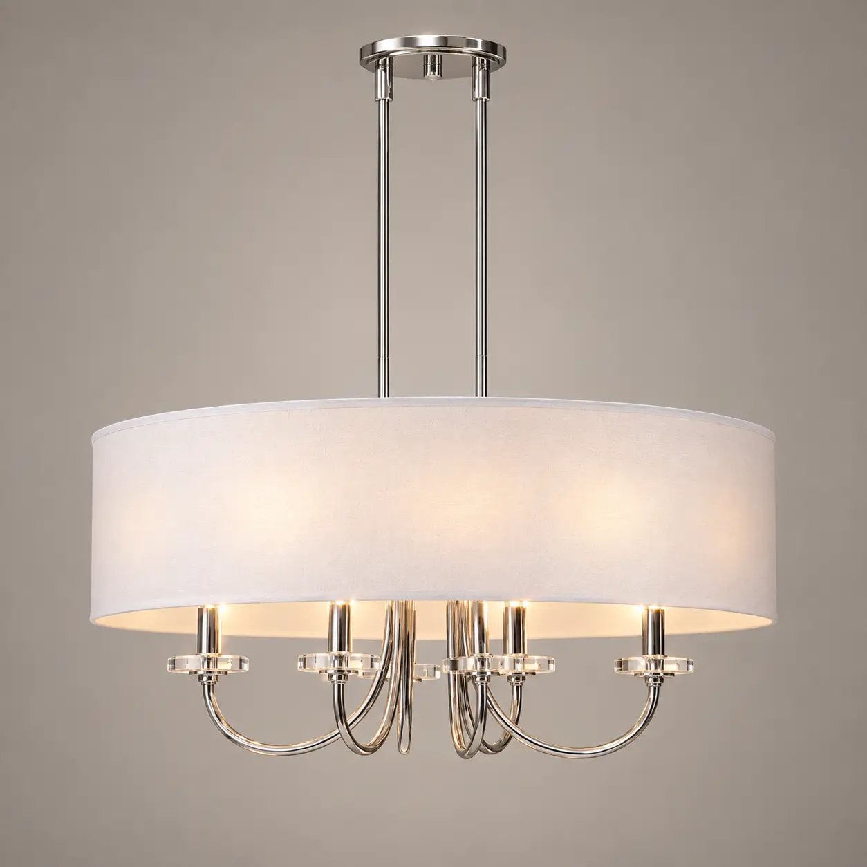 Lumiere-Chic-Contemporary-Chrome-Fabric-6-Light-Linear-Pendant-3 Lumiere-Chic-Contemporary-Chrome-Fabric-6-Light-Linear-Pendant-3