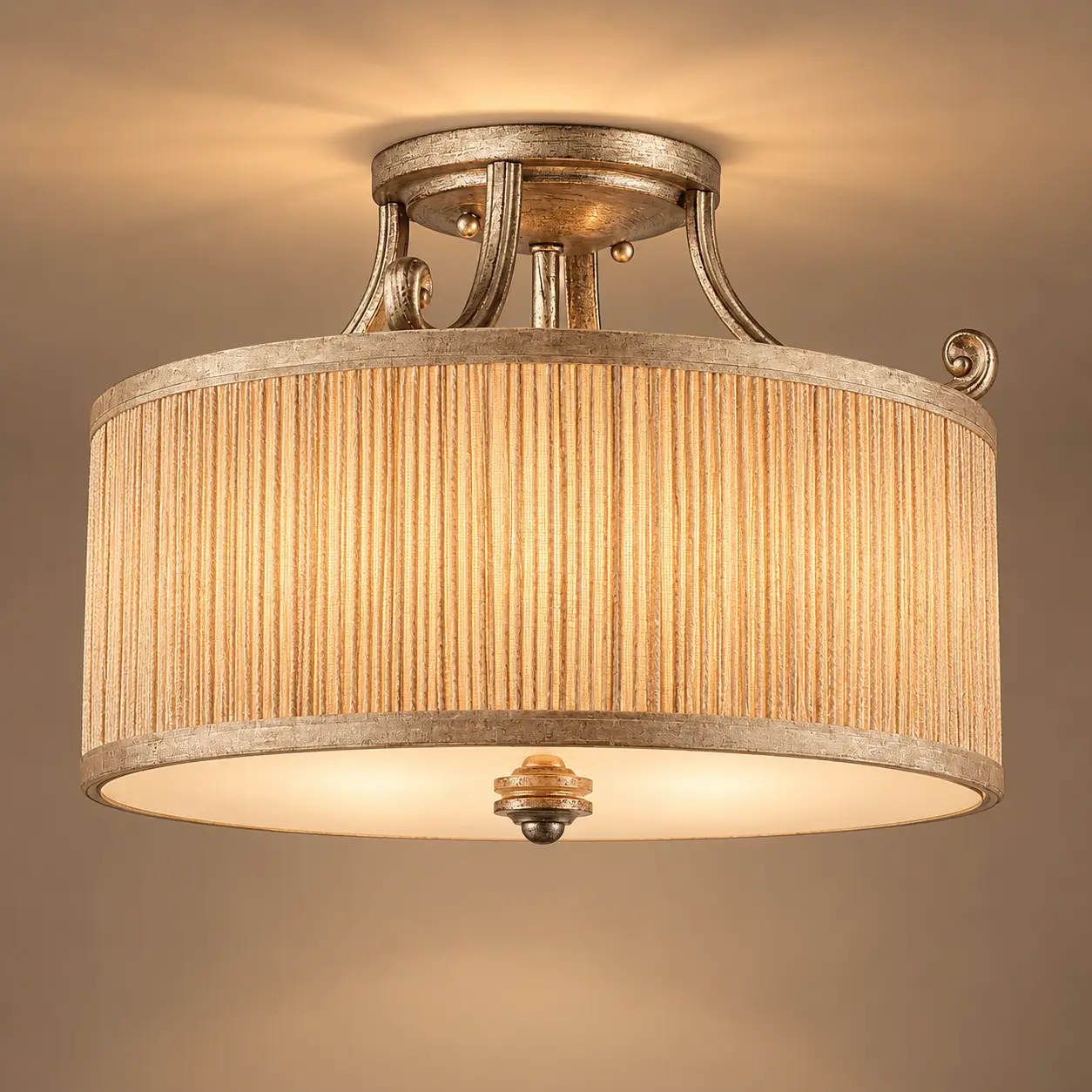 Lumiere-Pleat-3-Light-Semi-Flush-Mount-Pendant-3 Lumiere-Pleat-3-Light-Semi-Flush-Mount-Pendant-3