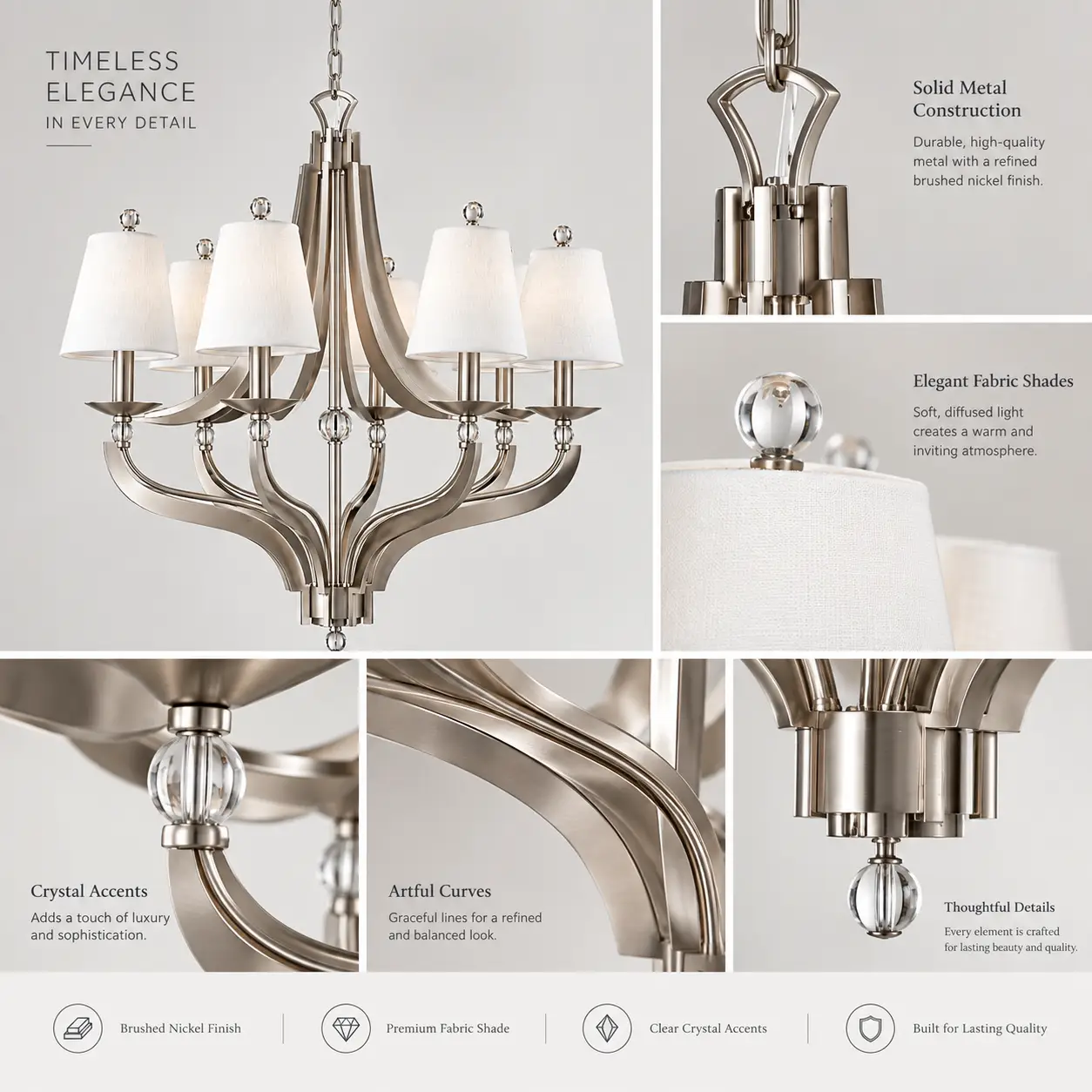 Luna-8-Light-Brushed-Nickel-Chandelier-with-Fabric-Shades-2 Luna-8-Light-Brushed-Nickel-Chandelier-with-Fabric-Shades-2