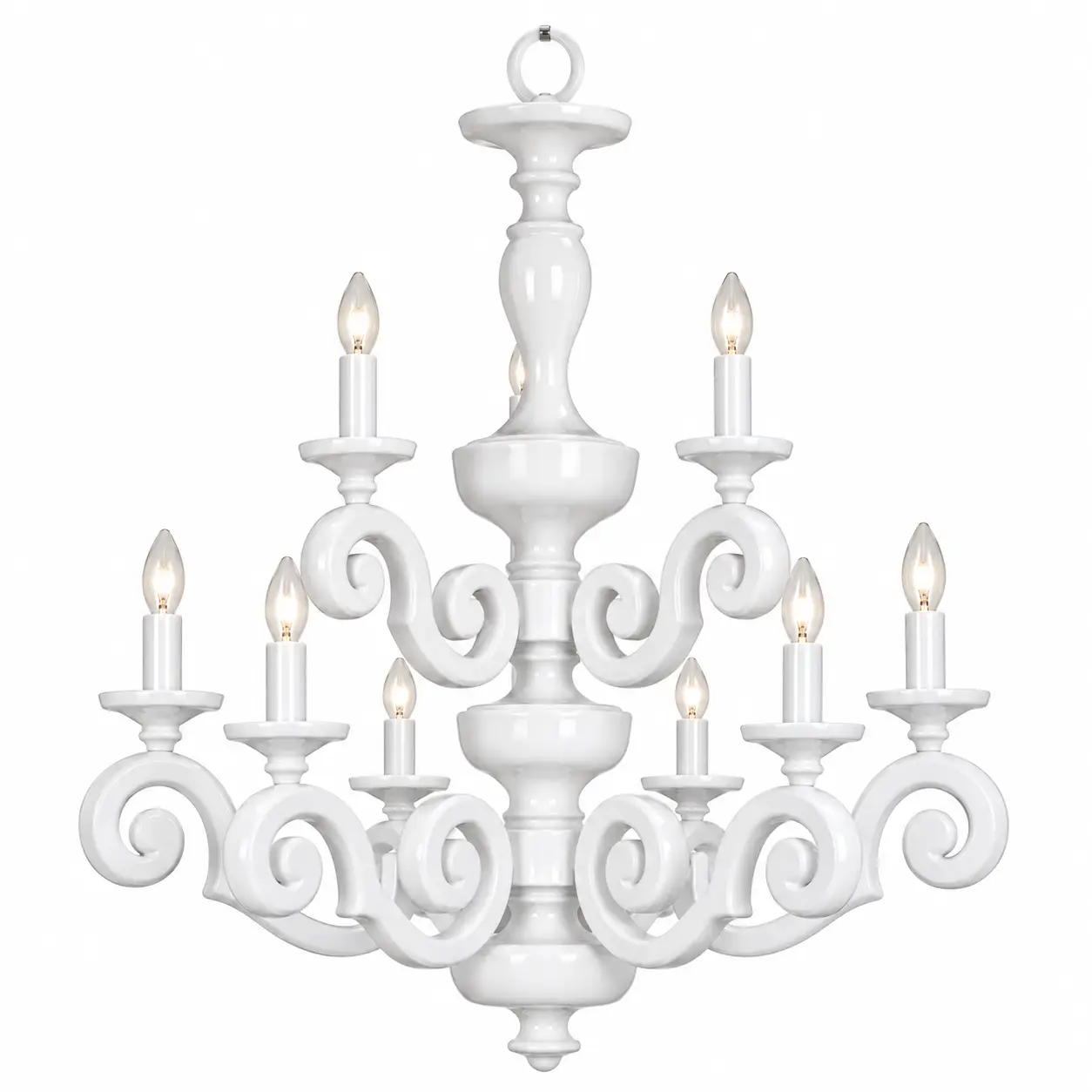 Majestic-Cascade-White-9-Light-Chandelier-1 Majestic-Cascade-White-9-Light-Chandelier-1