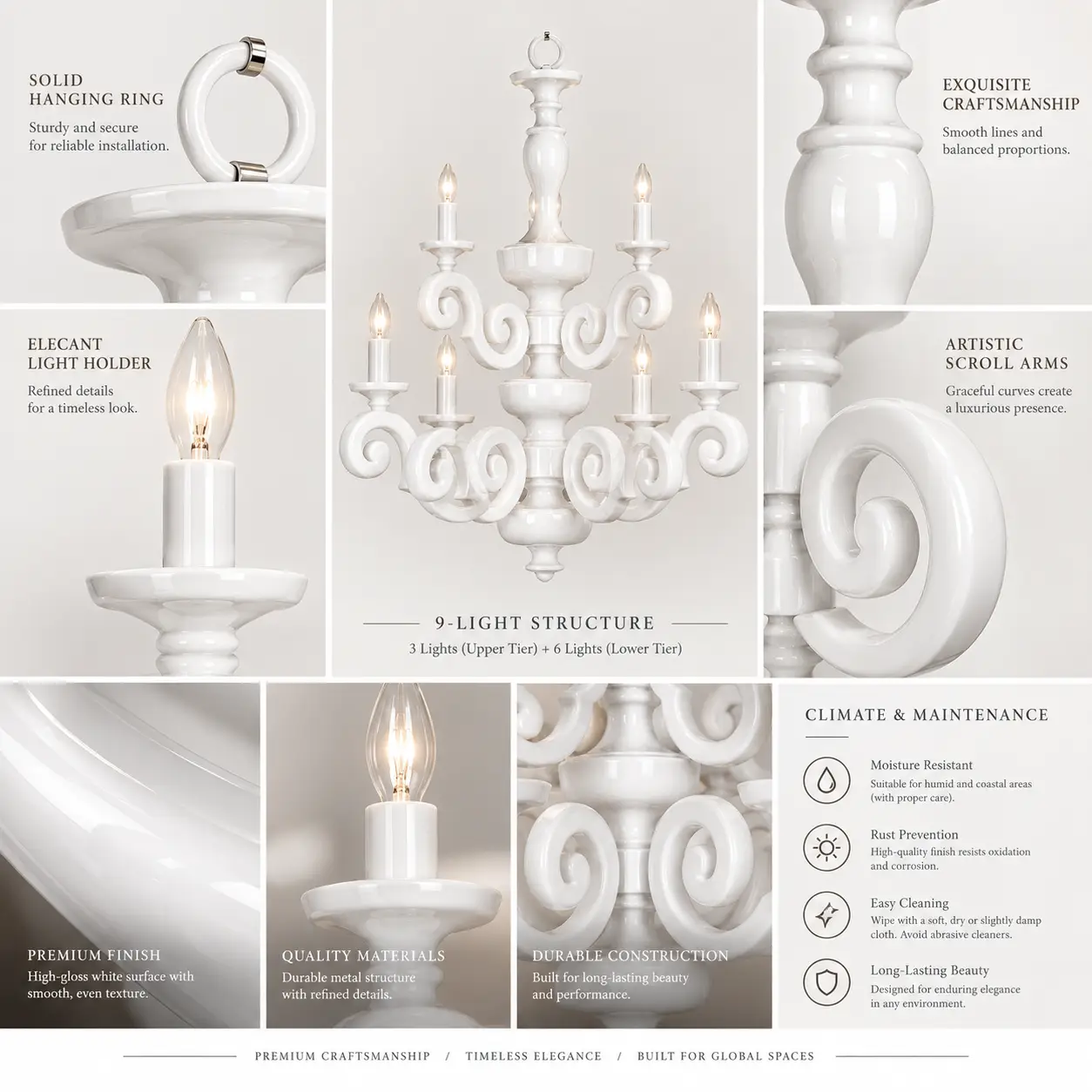 Majestic-Cascade-White-9-Light-Chandelier-2 Majestic-Cascade-White-9-Light-Chandelier-2