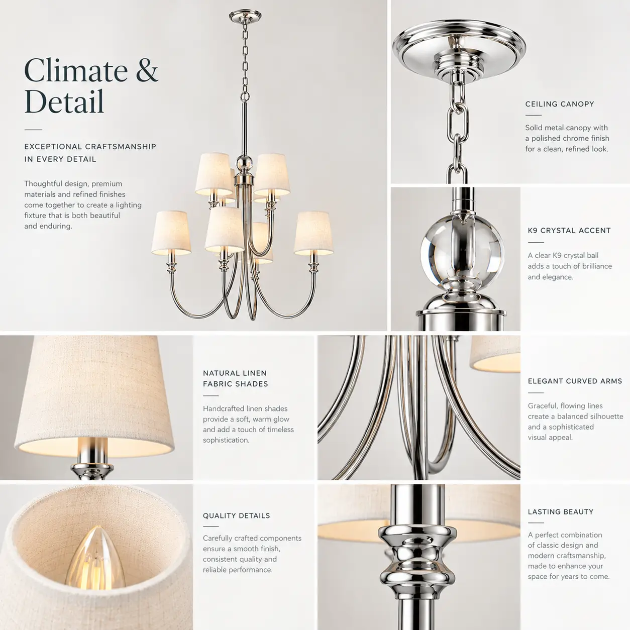 Manhattan-Grandeur-2-Tier-Polished-Chrome-8-Light-Chandelier-2 Manhattan-Grandeur-2-Tier-Polished-Chrome-8-Light-Chandelier-2