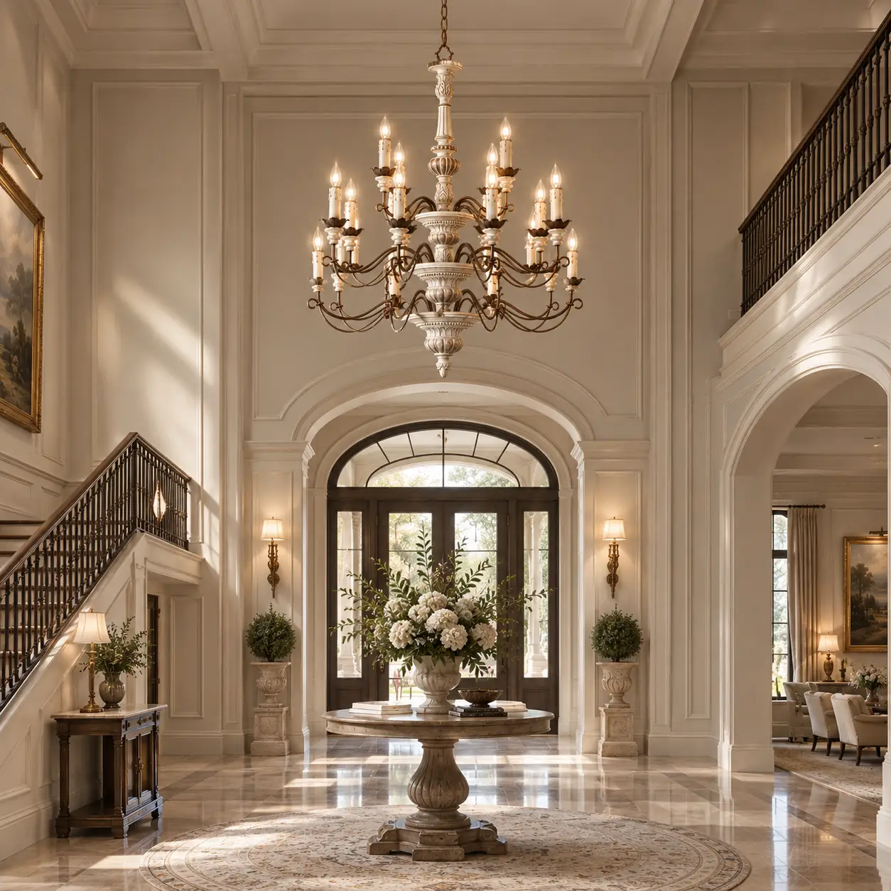 Grand Manor Hotel Foyer Chandelier Blueprint