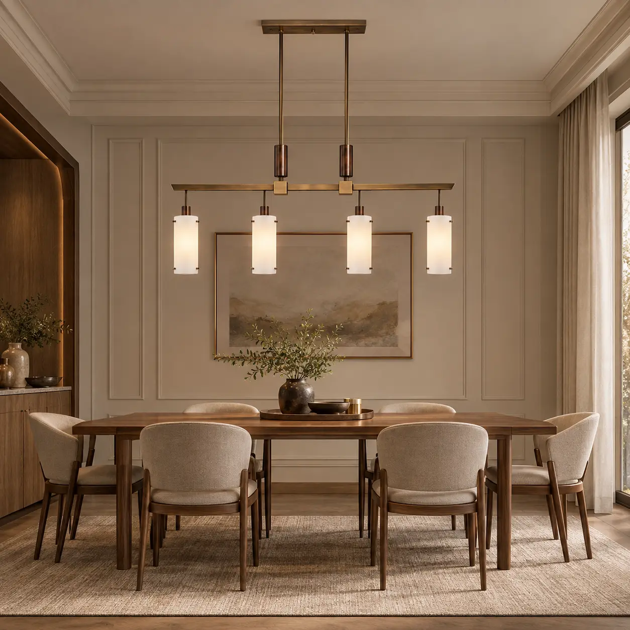 Modena-4-Light-Linear-Modern-Pendant-Light-Transitional-Dining Modena-4-Light-Linear-Modern-Pendant-Light-Transitional-Dining