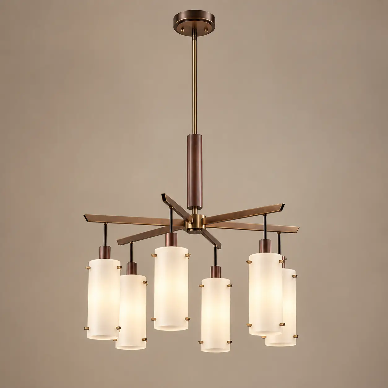 Modena-6-Light-Modern-Cylindrical-Glass-Chandelier-3 Modena-6-Light-Modern-Cylindrical-Glass-Chandelier-3