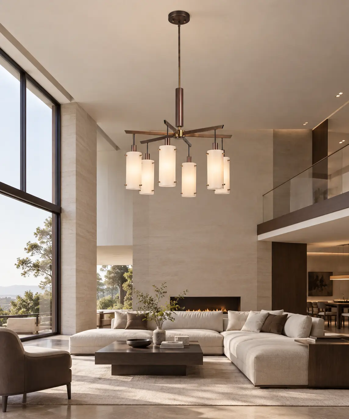 Modena-6-Light-Modern-Cylindrical-Glass-Chandelier-Linear-Proportion-Clean-Architectural-Lines Modena-6-Light-Modern-Cylindrical-Glass-Chandelier-Linear-Proportion-Clean-Architectural-Lines