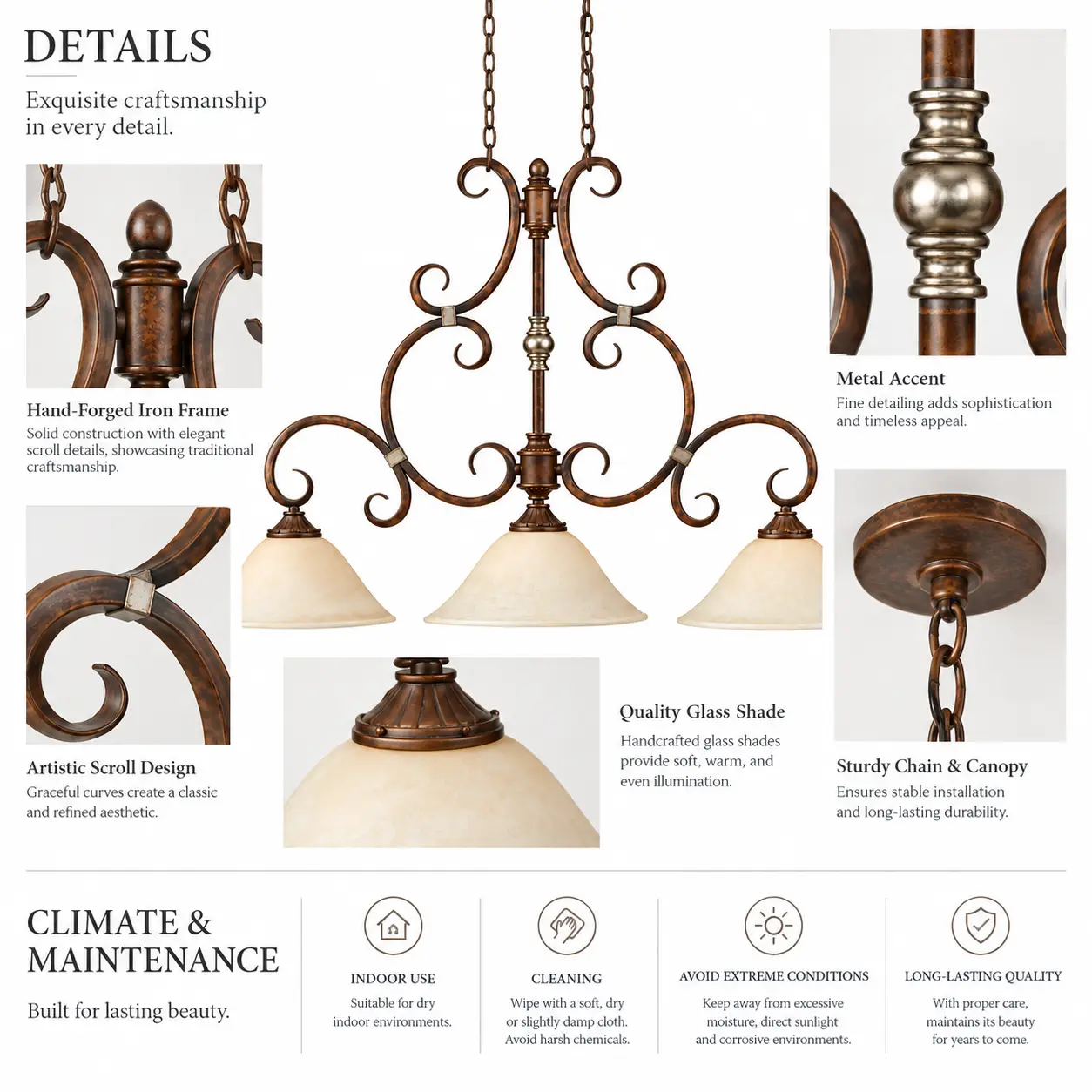 Monaco-3-Light-Hand-Forged-Iron-Scroll-Chandelier-2 Monaco-3-Light-Hand-Forged-Iron-Scroll-Chandelier-2