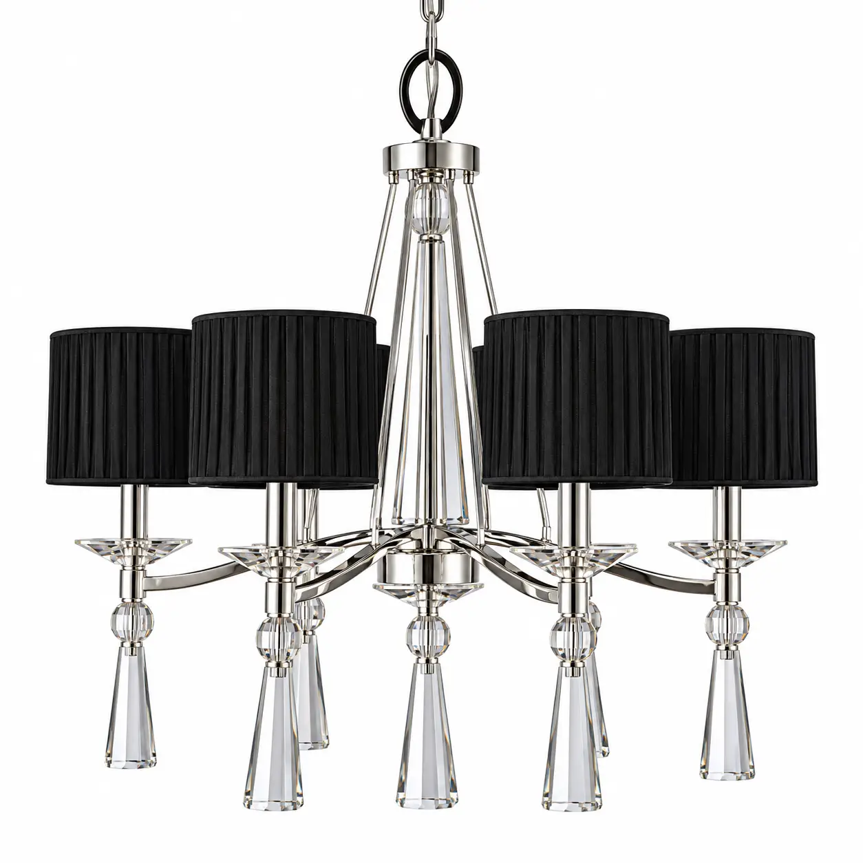 Onyx-Glow-6-Light-Modern-Shade-Chandelier-1 Onyx-Glow-6-Light-Modern-Shade-Chandelier-1