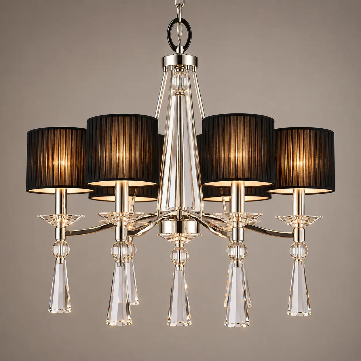 Onyx-Glow-6-Light-Modern-Shade-Chandelier-3 Onyx-Glow-6-Light-Modern-Shade-Chandelier-3