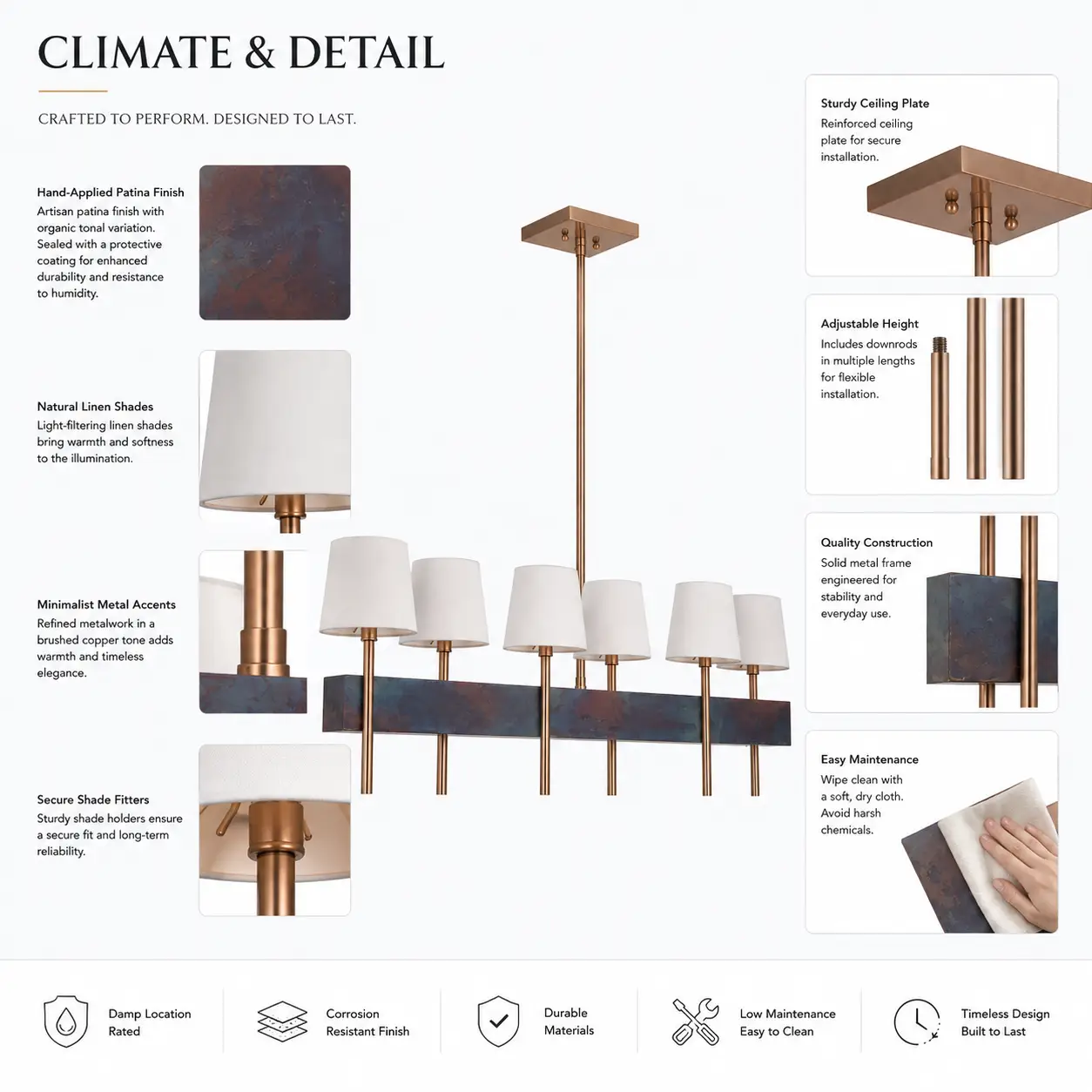 Patina-Grove-Modern-Linear-6-Light-Island-Chandelier-2 Patina-Grove-Modern-Linear-6-Light-Island-Chandelier-2