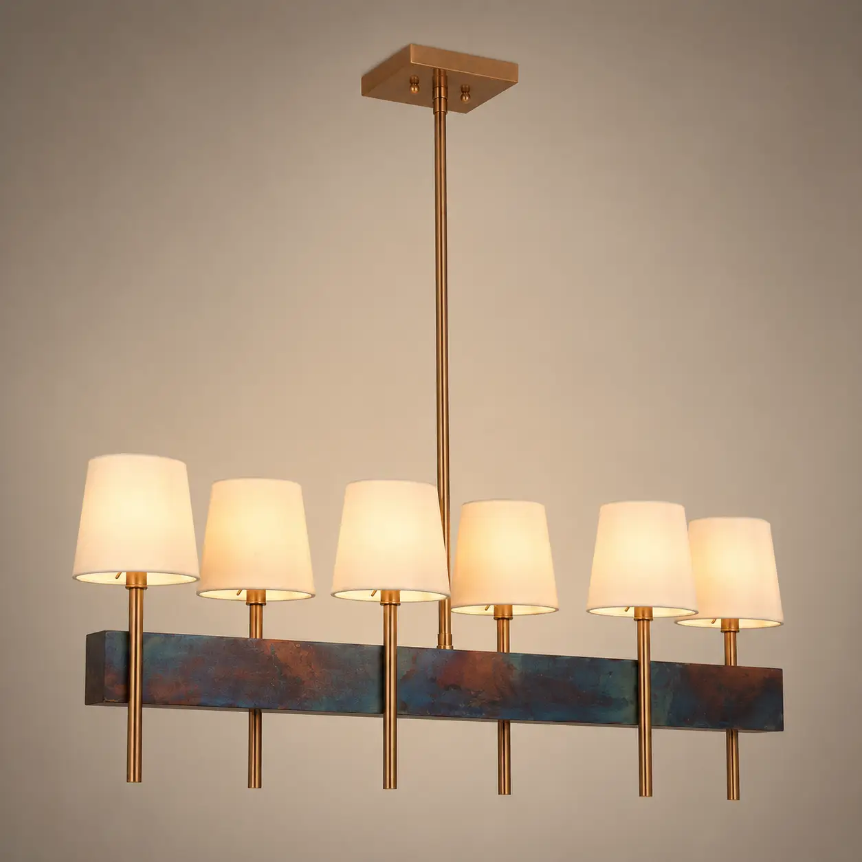 Patina-Grove-Modern-Linear-6-Light-Island-Chandelier-3 Patina-Grove-Modern-Linear-6-Light-Island-Chandelier-3