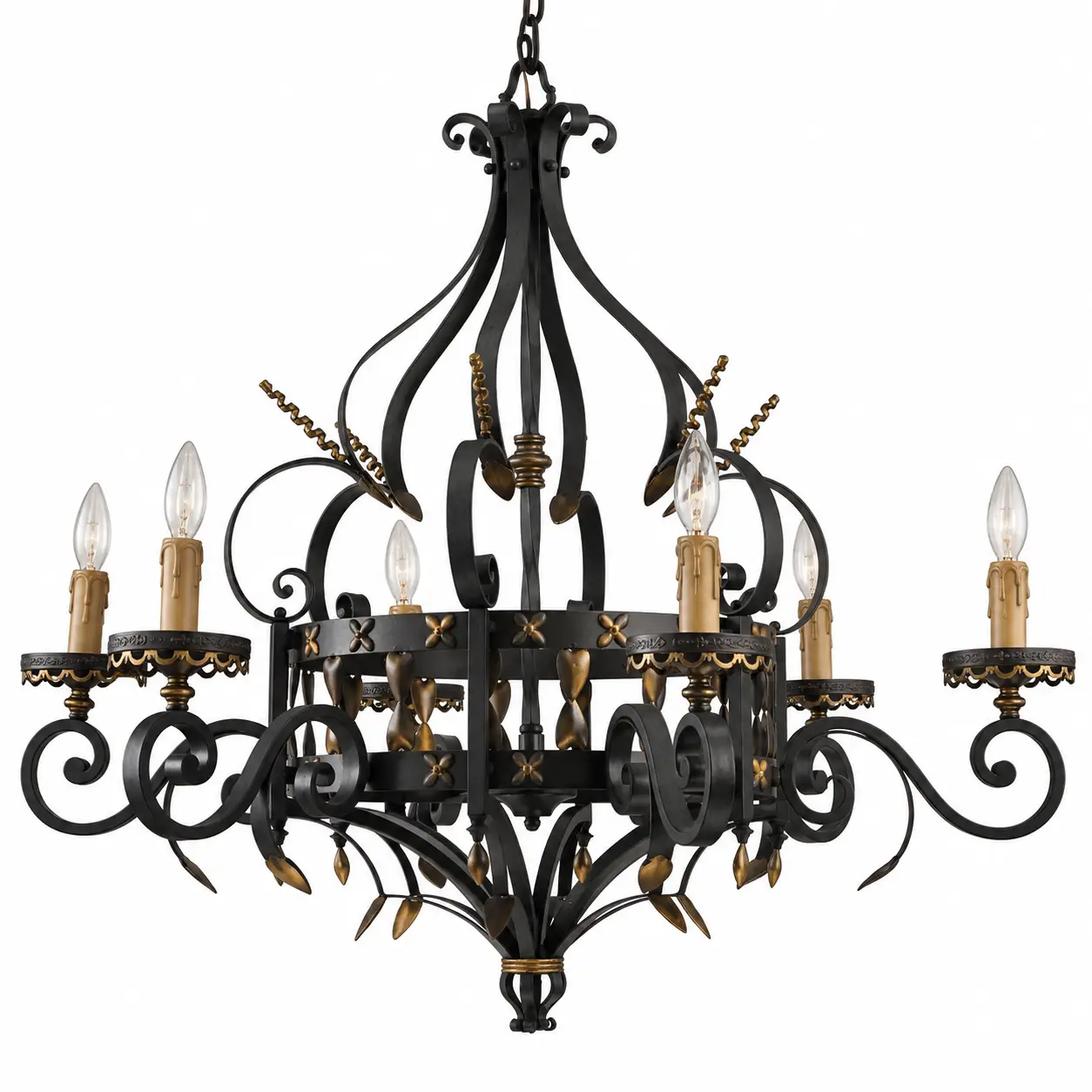 Riviere-6-Light-Handcrafted-Wrought-Iron-Chandelier-1 Riviere-6-Light-Handcrafted-Wrought-Iron-Chandelier-1