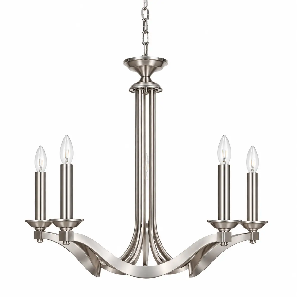 Streamline-Moderne-5-Light-Brushed-Steel-Chandelier-1 Streamline-Moderne-5-Light-Brushed-Steel-Chandelier-1