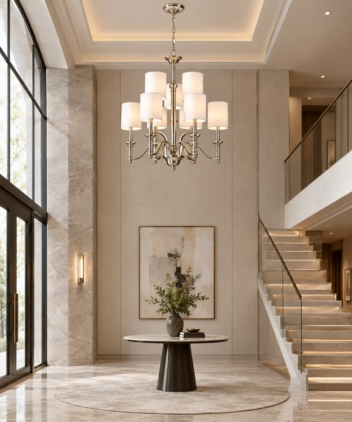 The Symphony Grand 2-Tier Chandelier Studio Detail Blueprint
