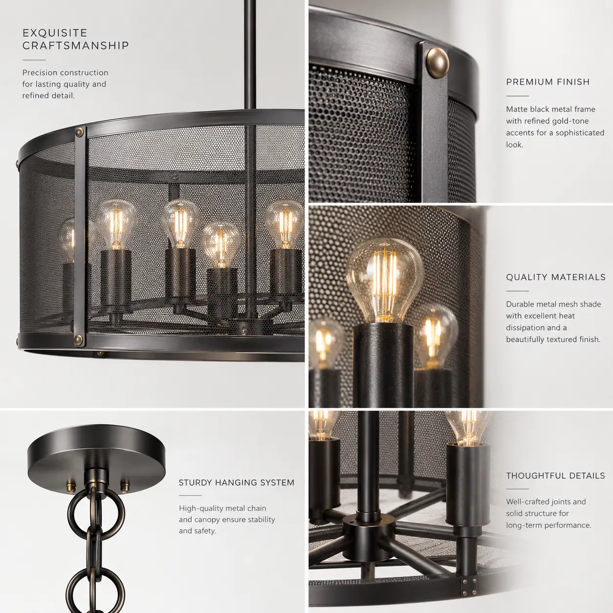 Urban-Loft-8-Light-Mesh-Drum-Pendant-2 Urban-Loft-8-Light-Mesh-Drum-Pendant-2