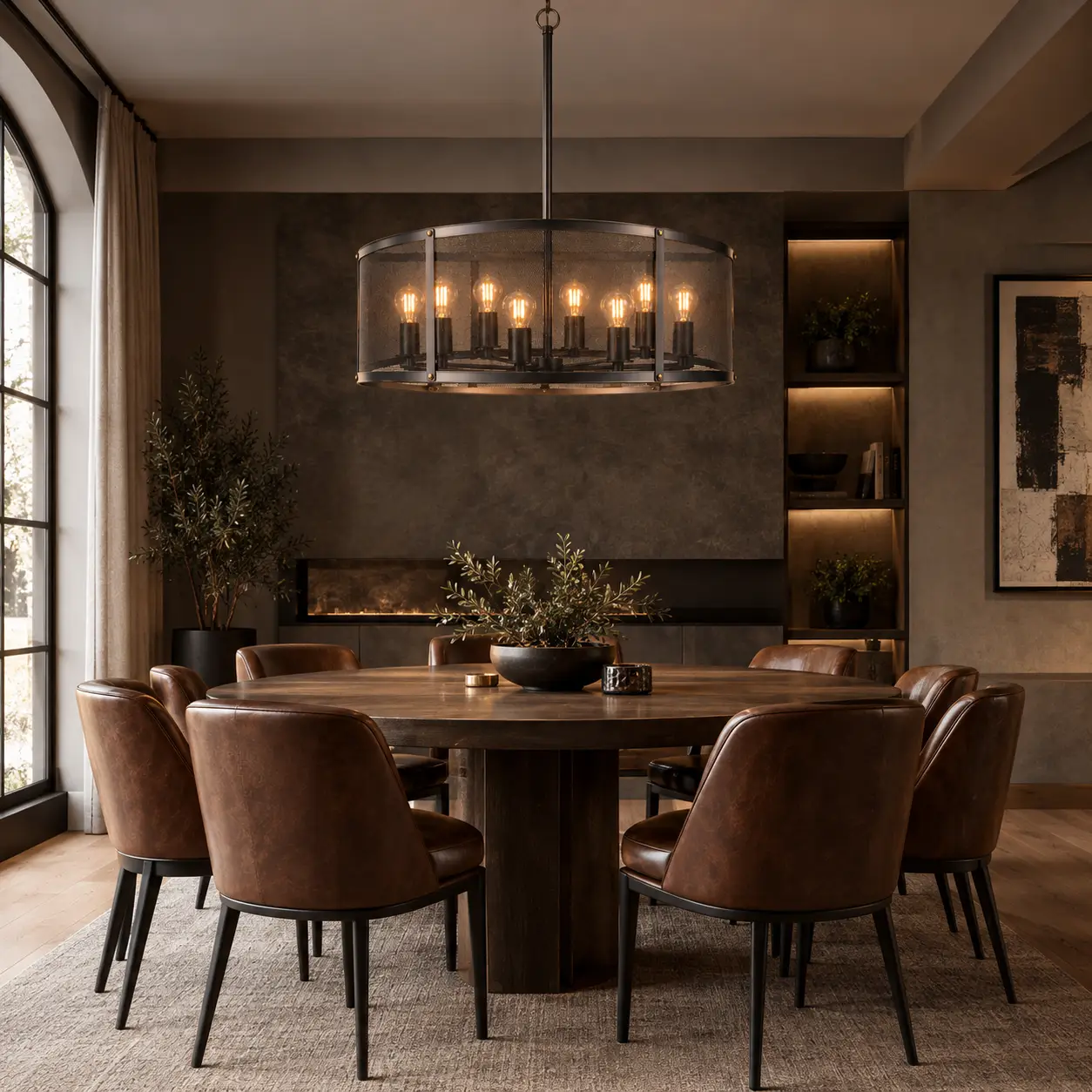 Urban-Loft-8-Light-Mesh-Drum-Pendant-Transitional-Dining-Hospitality-Lounges Urban-Loft-8-Light-Mesh-Drum-Pendant-Transitional-Dining-Hospitality-Lounges