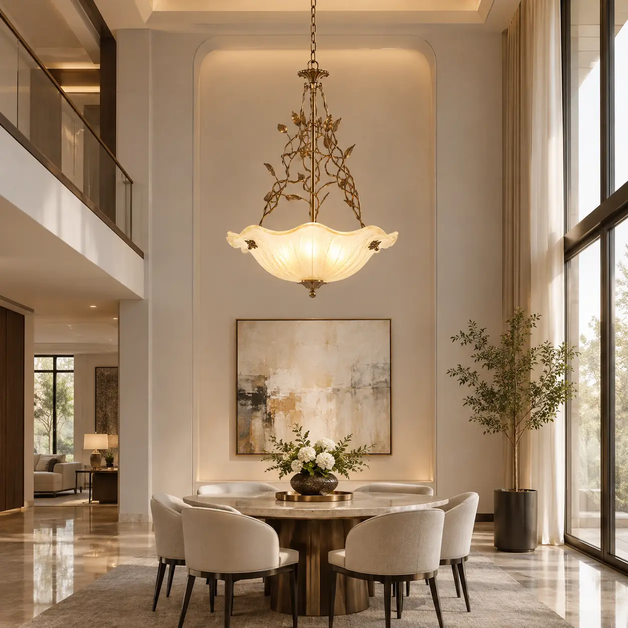Vineyard-Cascade-Artisan-3-Light-Bowl-Chandelier-Modern-Luxury-Executive-Residence Vineyard-Cascade-Artisan-3-Light-Bowl-Chandelier-Modern-Luxury-Executive-Residence