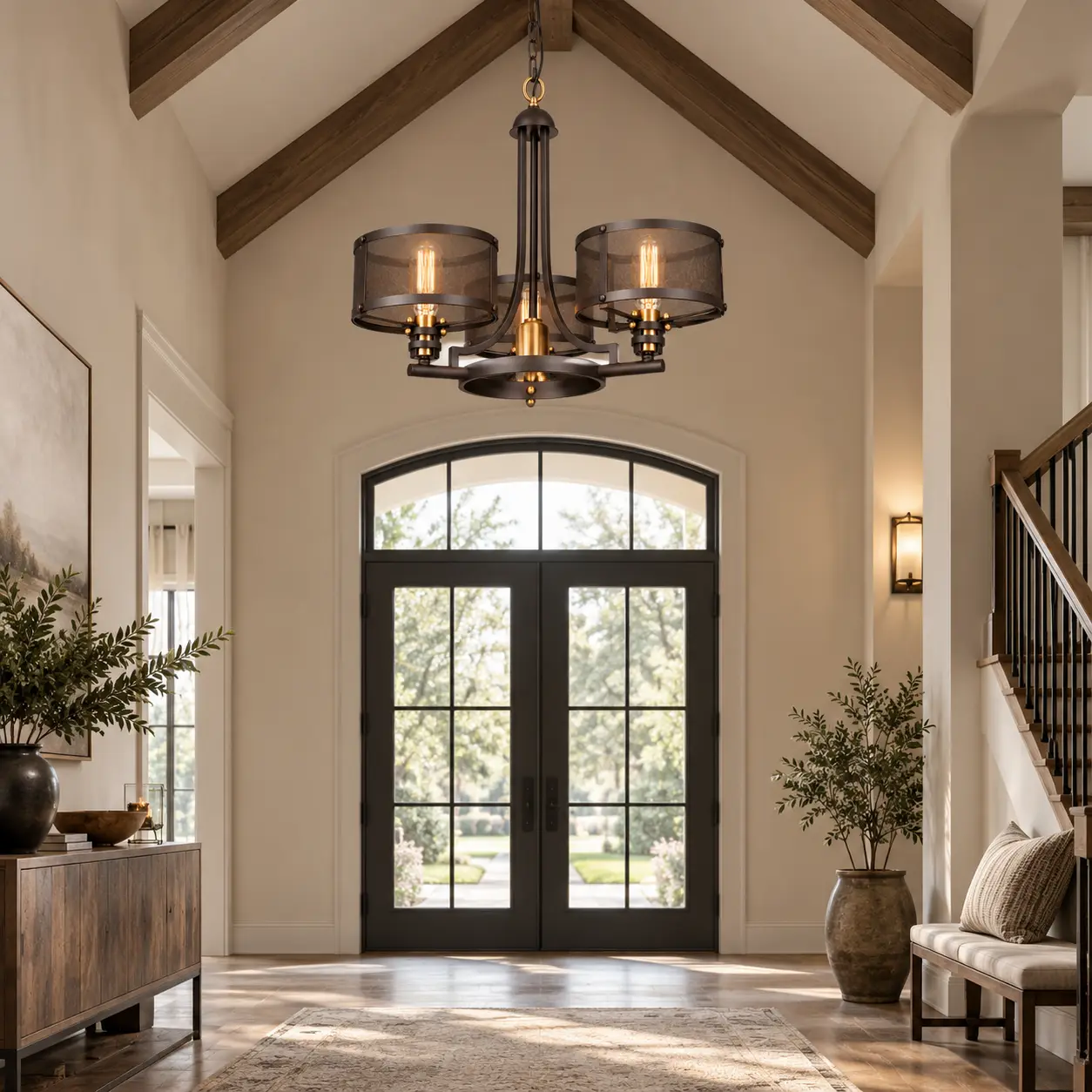 Westmore-Industrial-3-Light-Pendant-Chandelier-in-Western-Bronze-Finish-modern-farmhouse-high-ceiling-foyer Westmore-Industrial-3-Light-Pendant-Chandelier-in-Western-Bronze-Finish-modern-farmhouse-high-ceiling-foyer